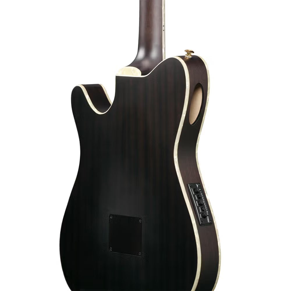 Ibanez TOD10N Tim Henson Signature Acoustic Electric Guitar (Trans Black Flat)