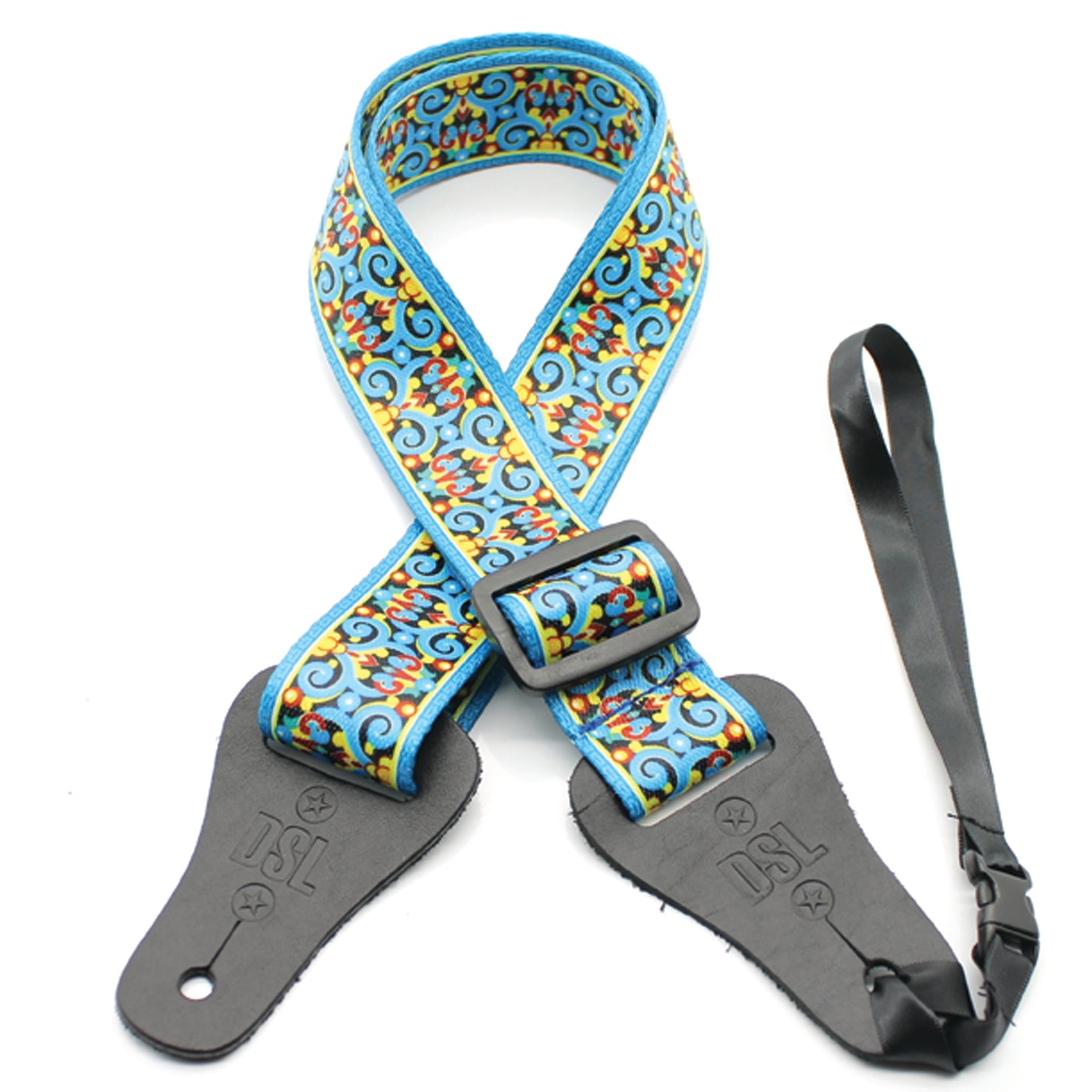 DSL 38mm Ukulele Strap (Blue Swirl)
