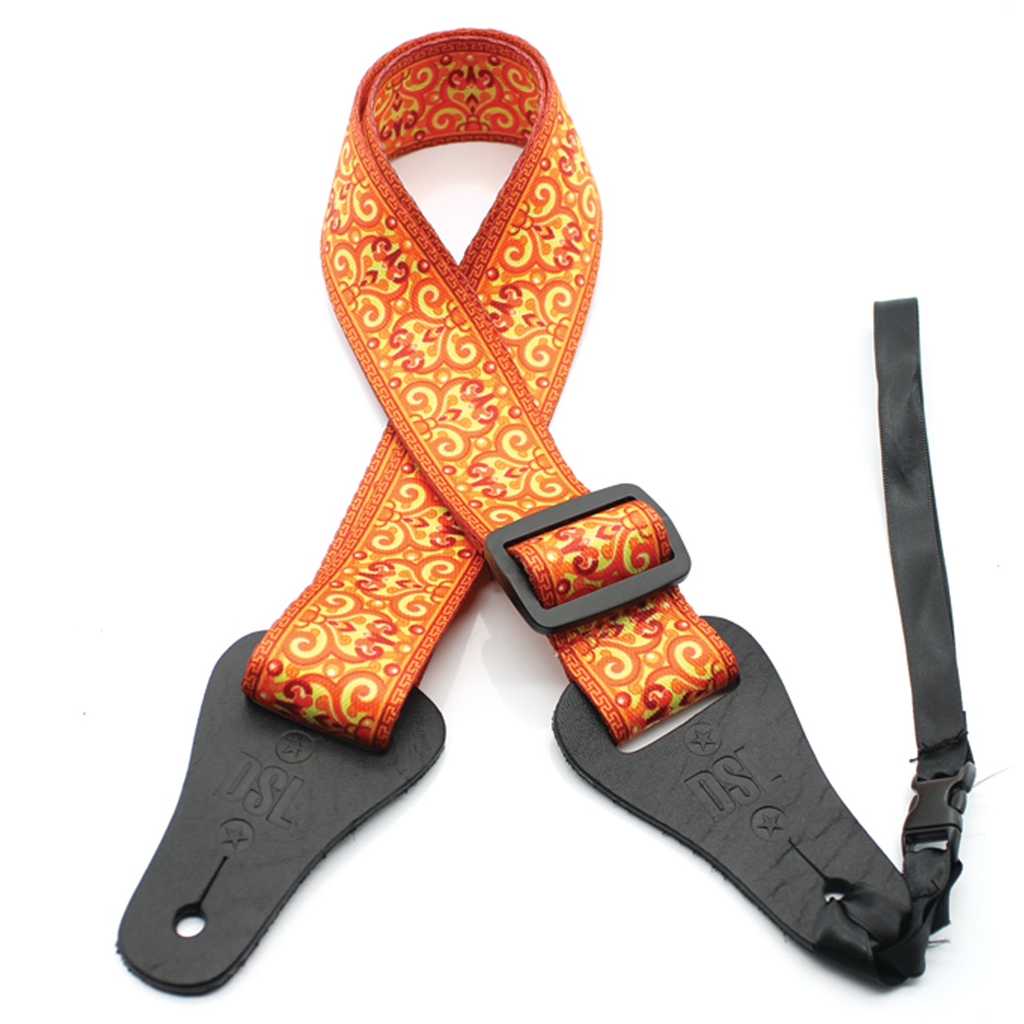 DSL 38mm Ukulele Strap (Orange Swirl)