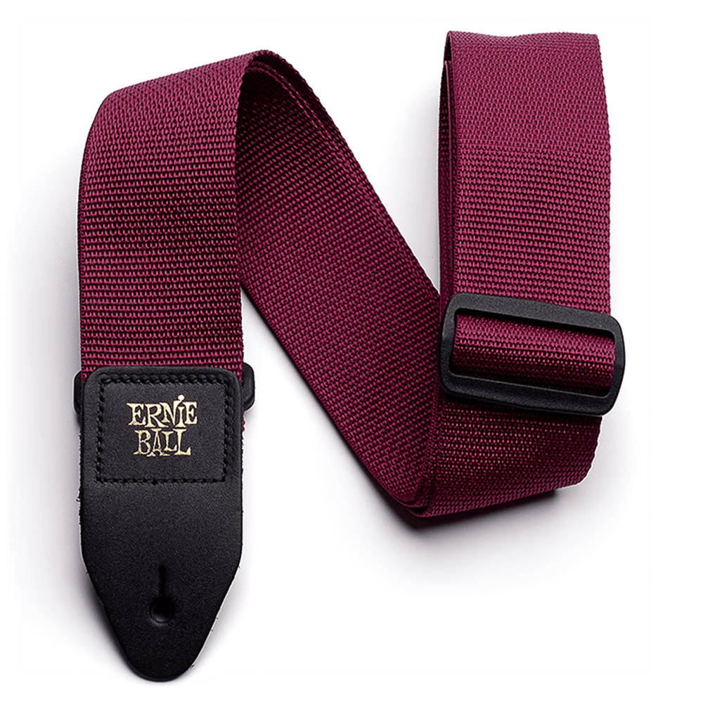 Ernie Ball Polypro Guitar Strap (Burgundy)
