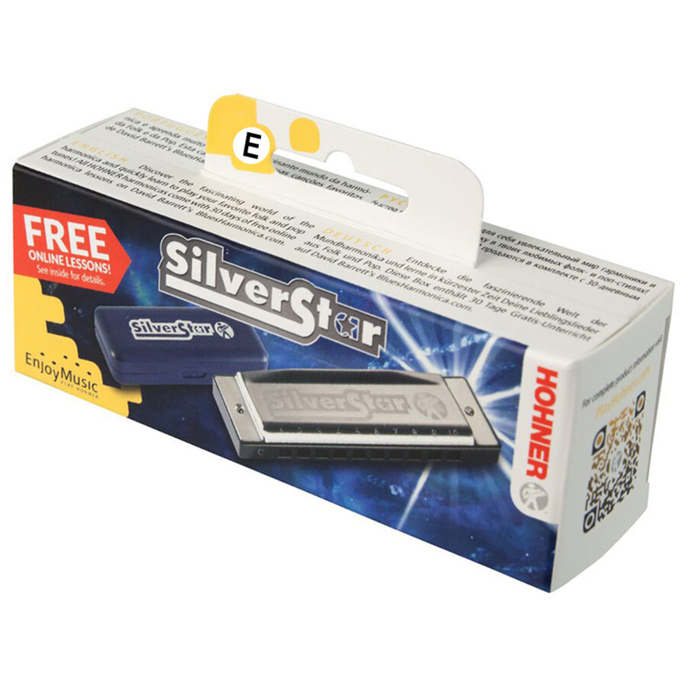 Hohner Silver Star Series Harmonica in the Key of E