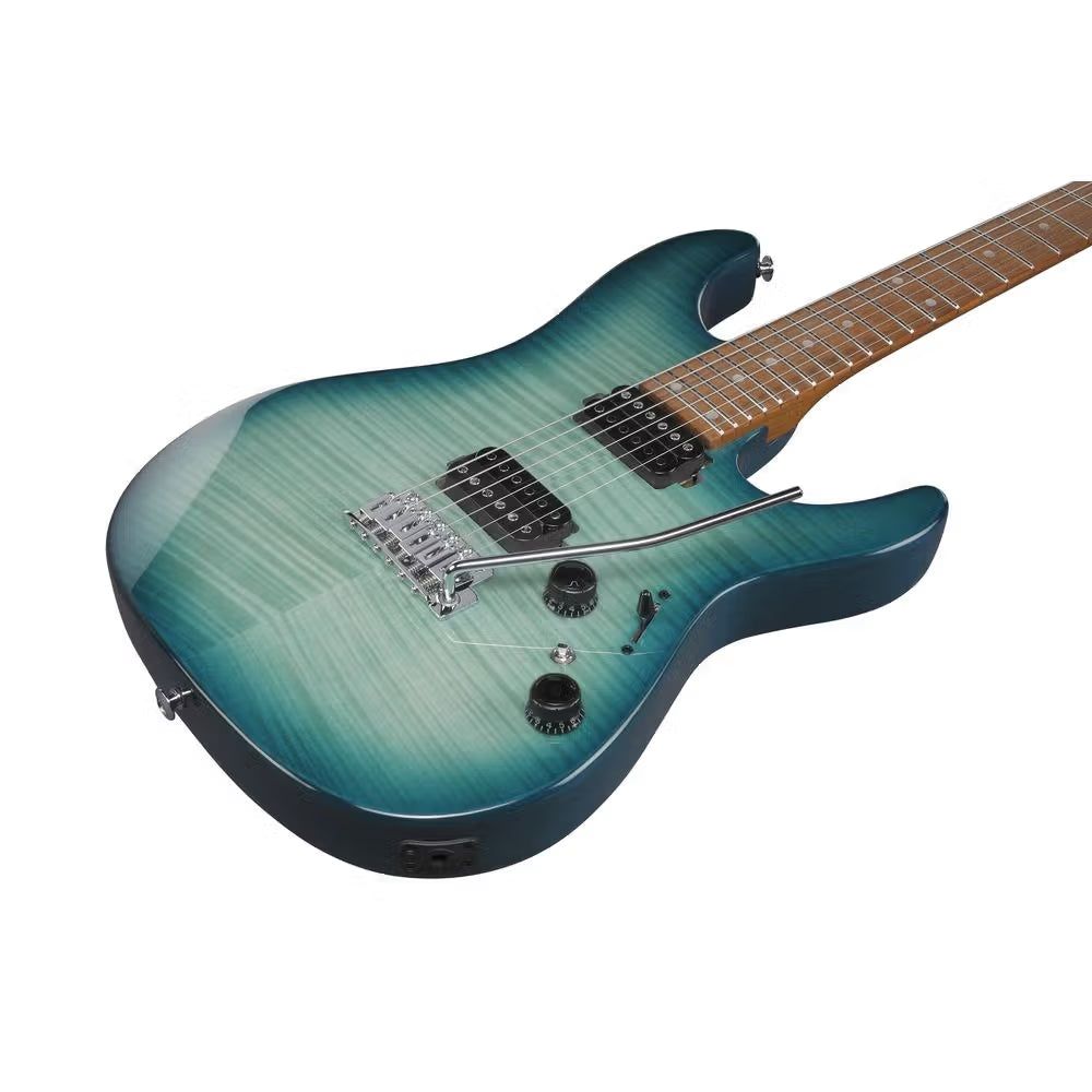 Ibanez AZ24S1F Electric Guitar (Transparent Turquoise Burst)