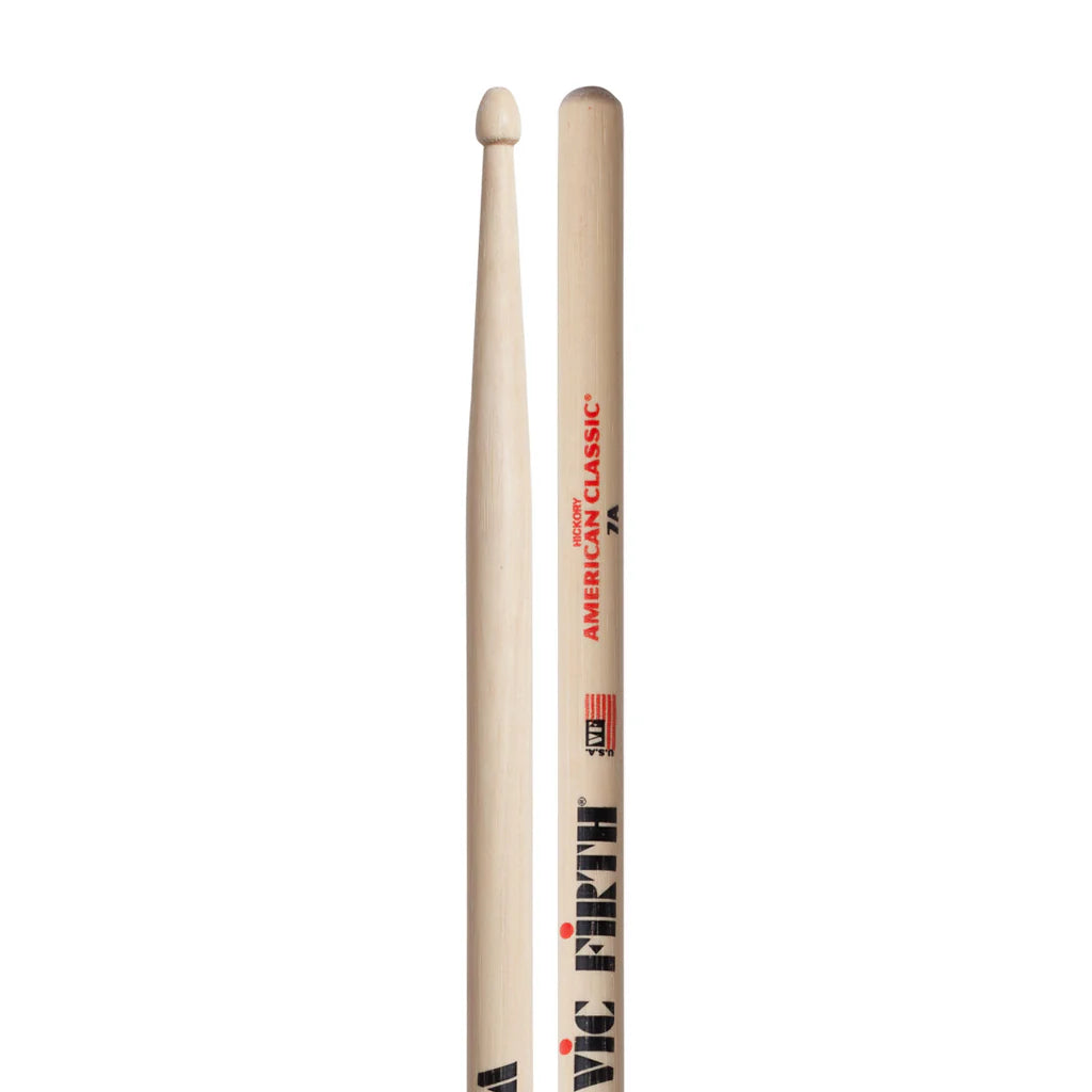 Vic Firth American Classic 7A Drum Sticks (Wood Tip)
