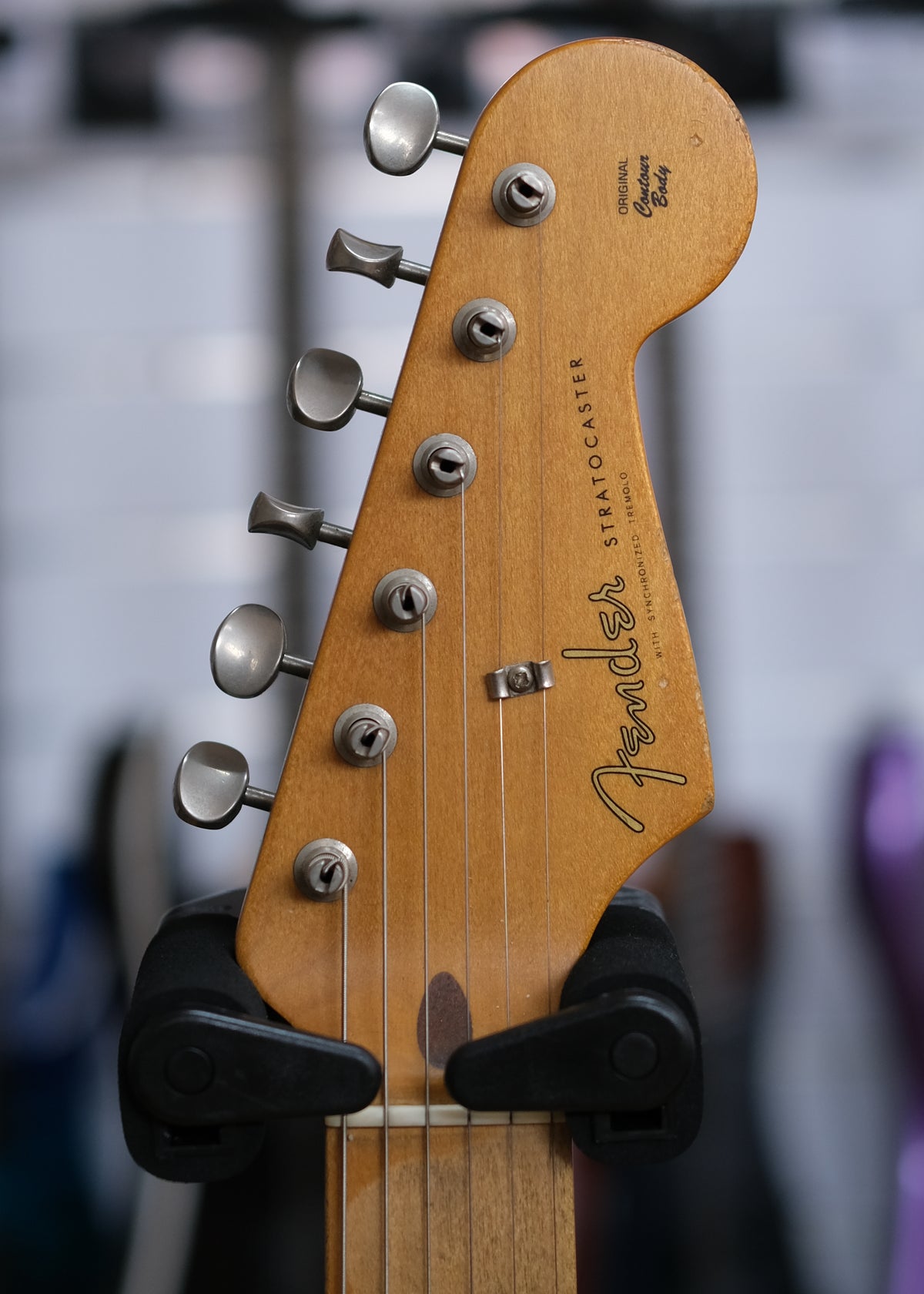 Fender Road Worn 50’s Stratocaster Electric Guitar (Black) (Pre-Owned, 2010 MIM)