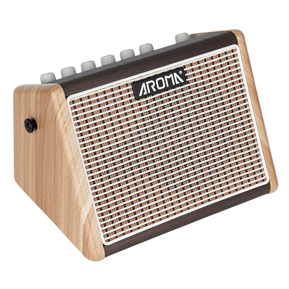Aroma 15-Watt Rechargeable Acoustic Amplifier with Drum Machine