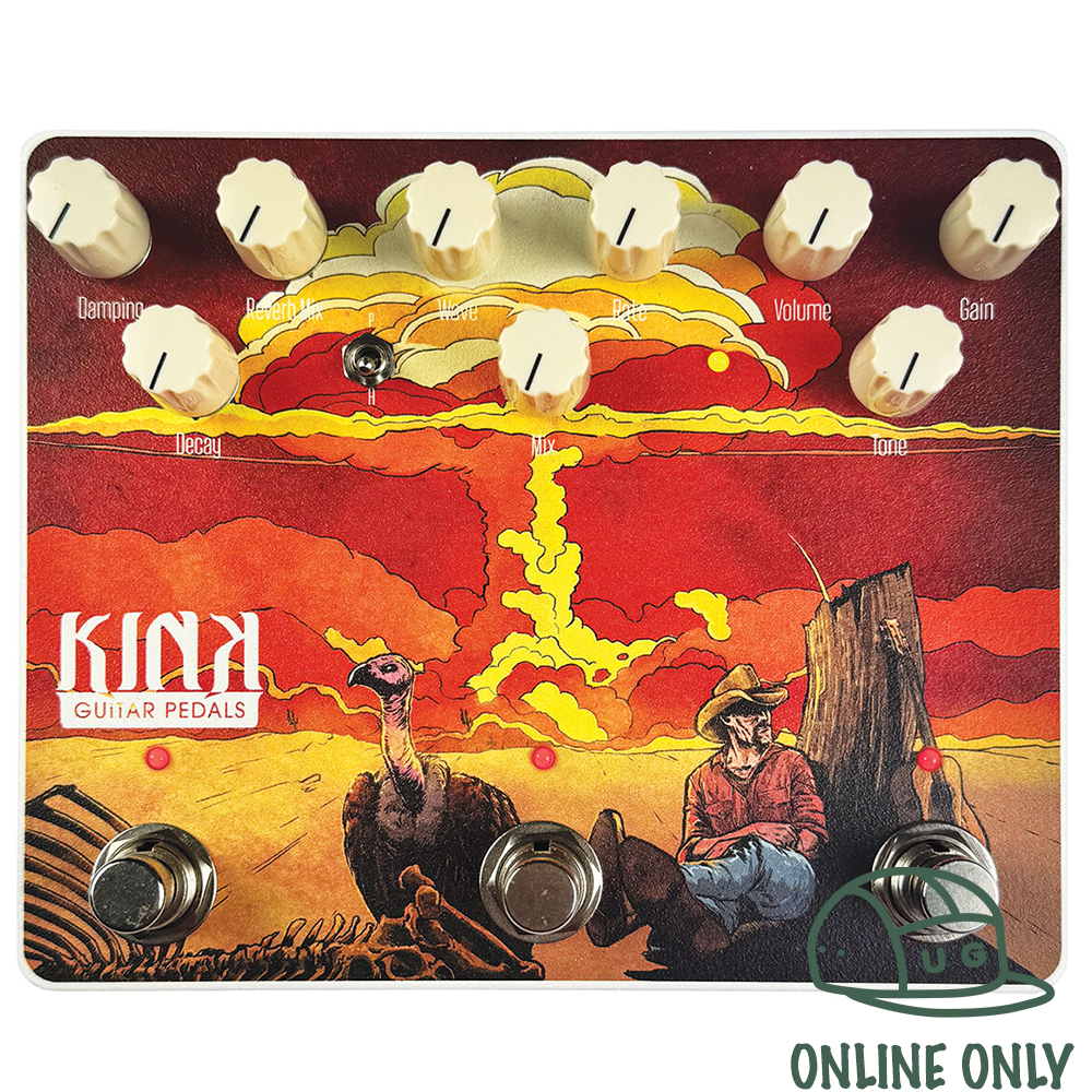 Kink Guitar Pedals Atomic Spaghetti Overdrive / Tremolo / Reverb Pedal