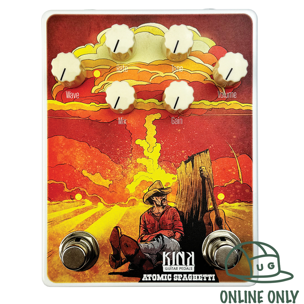 Kink Guitar Pedals Atomic Spaghetti Overdrive / Tremolo Pedal (Based on the Zen Drive)