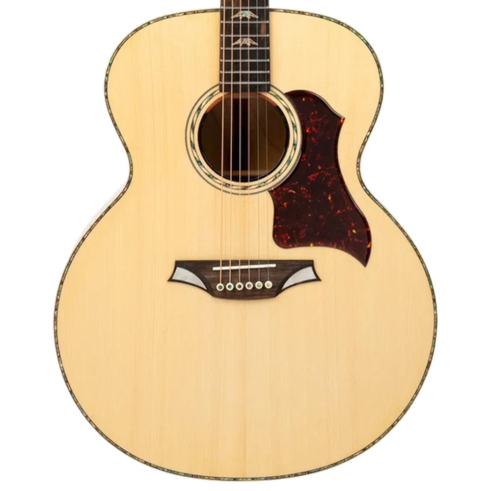 Bromo Denali Jumbo Acoustic Electric Guitar with Bag (Solid Spruce/Flame Maple)