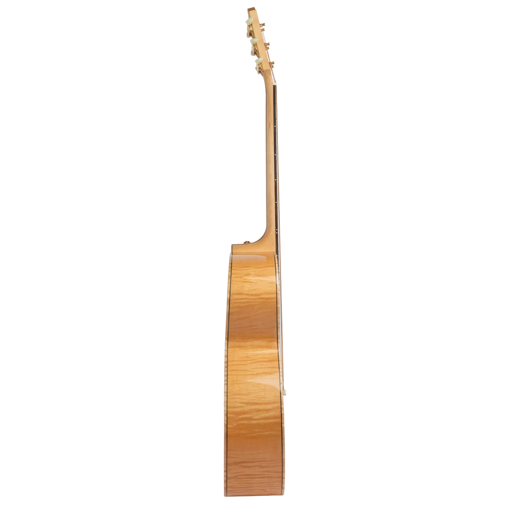 Bromo Denali Jumbo Acoustic Electric Guitar with Bag (Solid Spruce/Flame Maple)