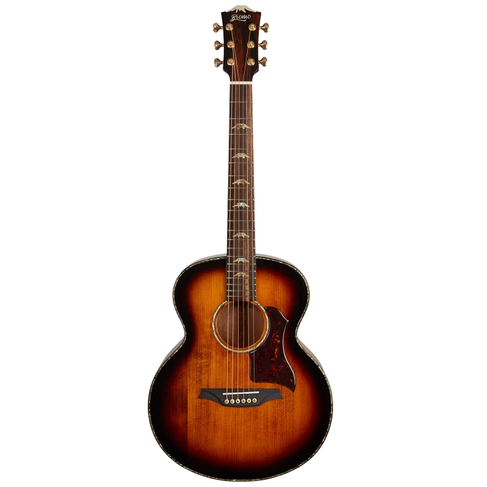 Bromo Denali Mini Jumbo Acoustic Electric Guitar (Solid Spruce Top/Flamed Okoume)