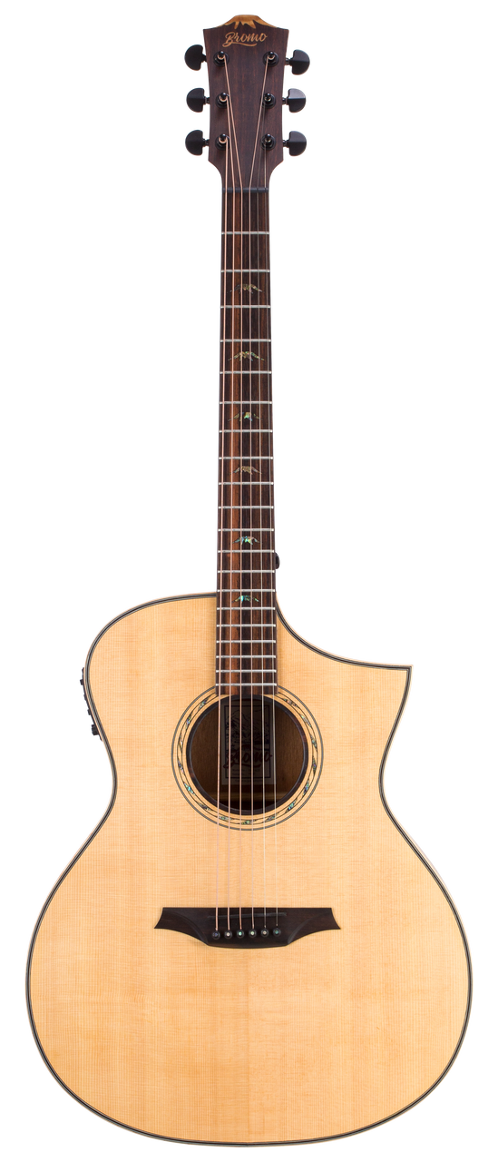 Bromo Tahoma Series Grand Auditorium Acoustic Electric Guitar (Solid Spruce Top)