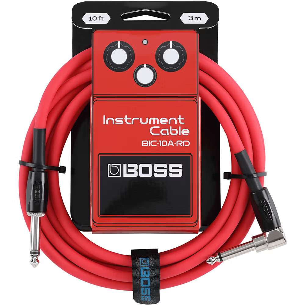 Boss 10ft Instrument Cable (Red)