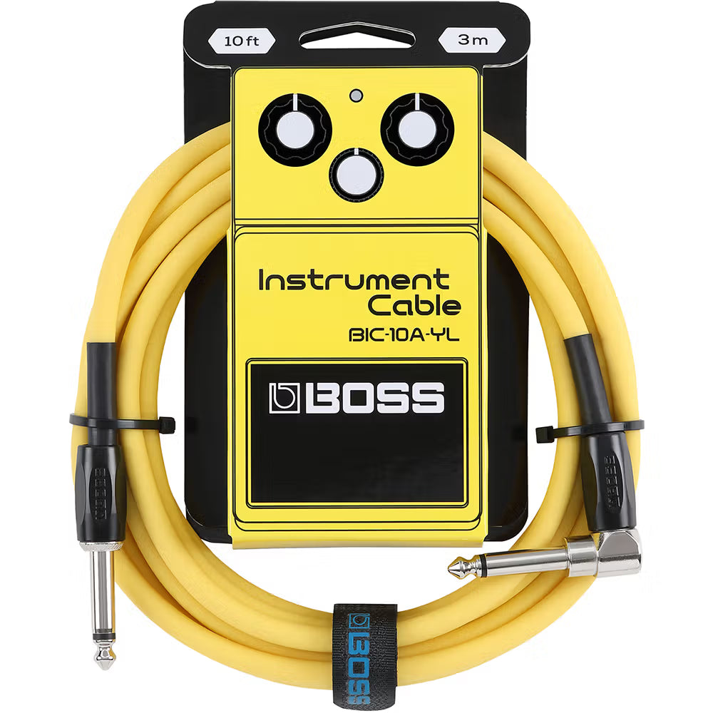 Boss 10ft Instrument Cable (Yellow)