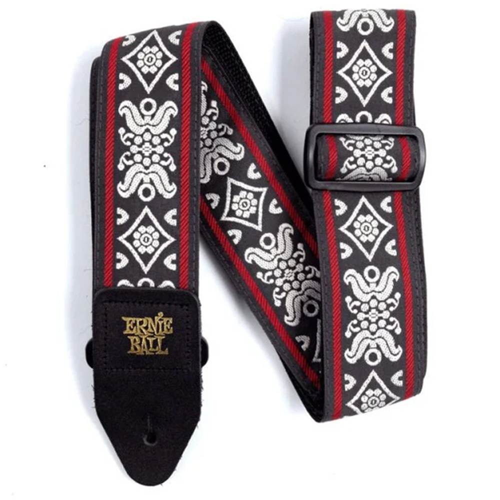 Ernie Ball Jacquard Guitar Strap (Blackjack Red)