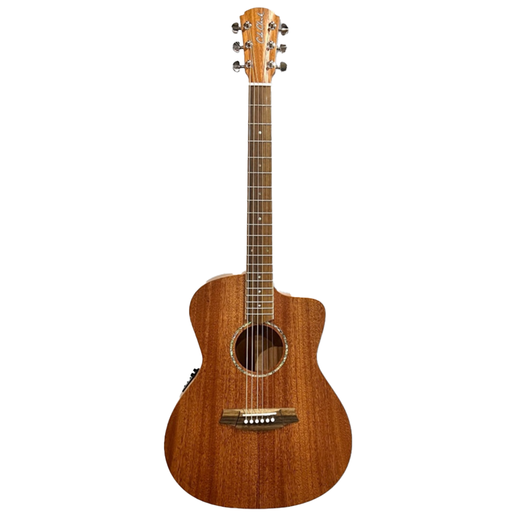 Cole Clark Studio Grand Auditorium Acoustic Electric Guitar with Deluxe Gig Bag (All Solid Mahogany)