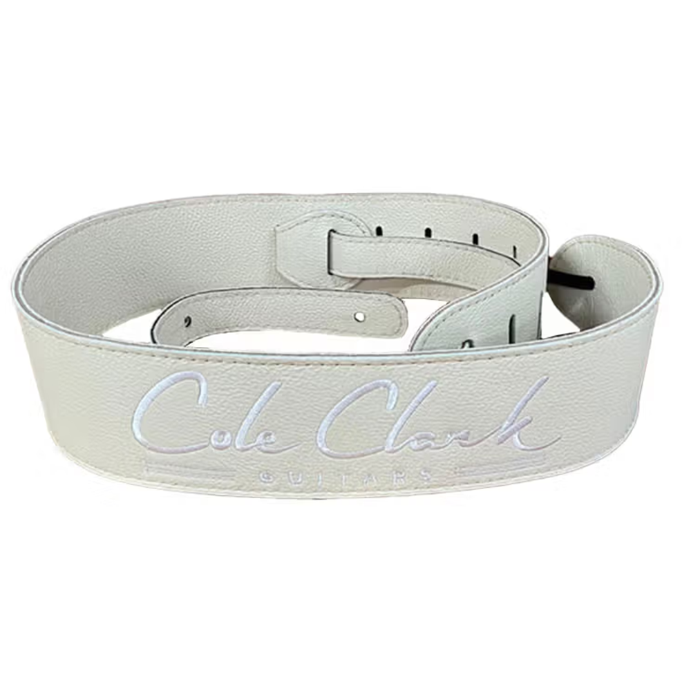 Cole Clark Deluxe Leather Guitar Strap (Cream)