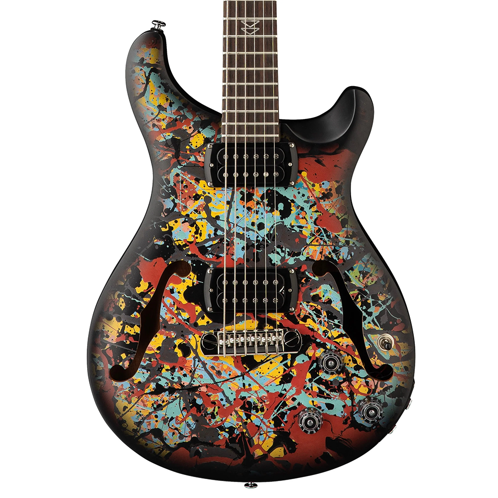 PRS SE Ed Sheeran Cosmic Splash Limited Edition Hollowbody Baritone Electric Guitar