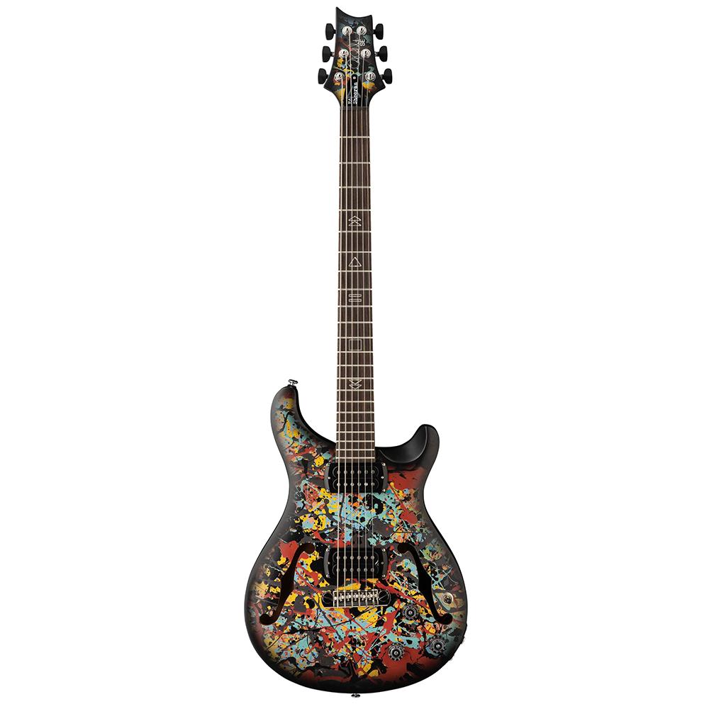 PRS SE Ed Sheeran Cosmic Splash Limited Edition Hollowbody Baritone Electric Guitar