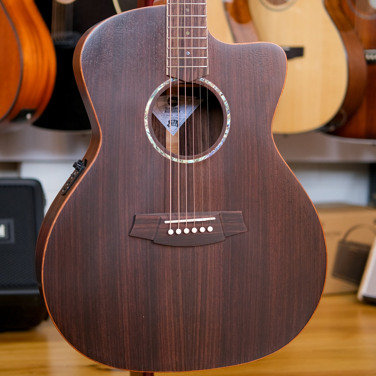 Cole Clark Studio Grand Auditorium Acoustic Electric Guitar with Deluxe Gig Bag (All Solid Rosewood)