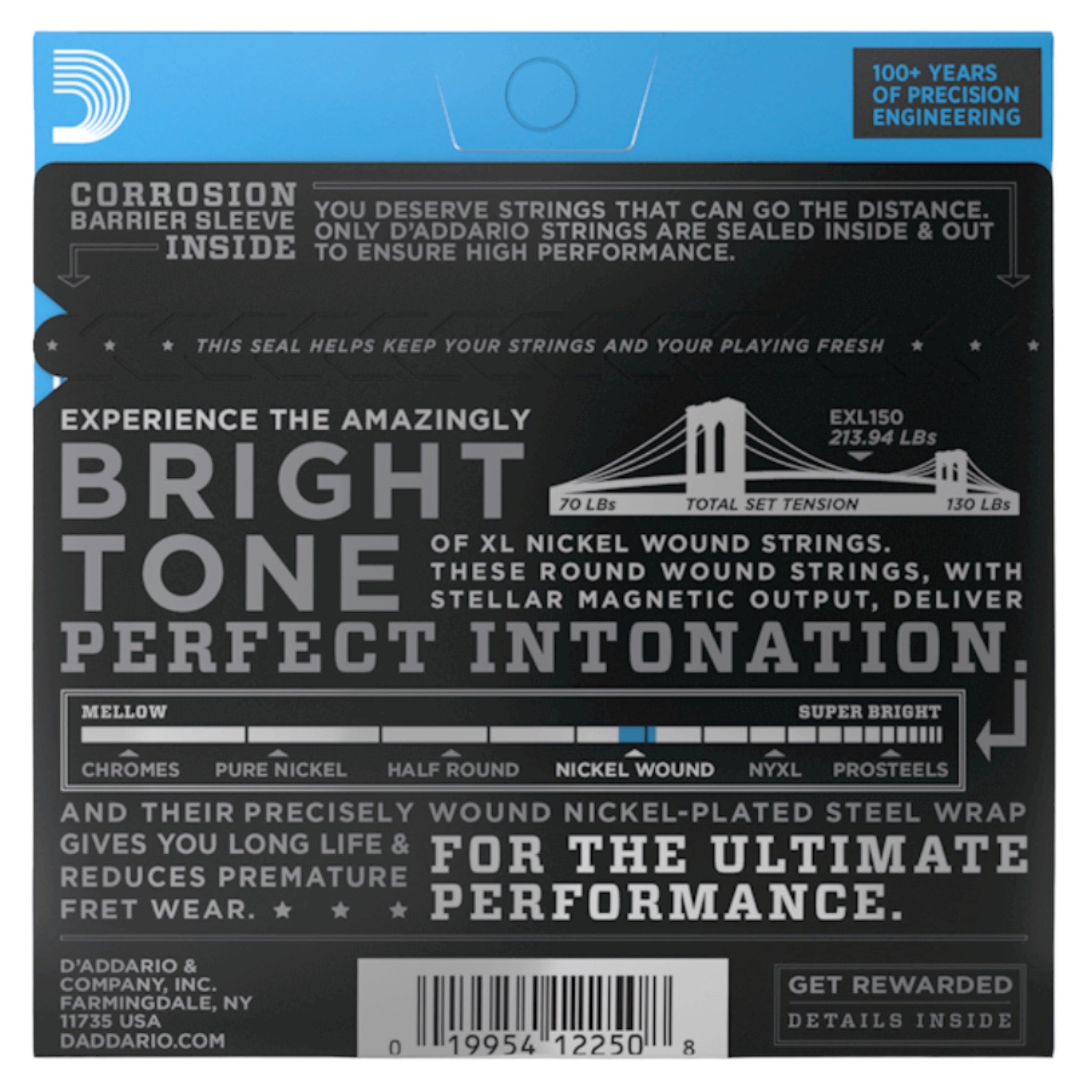 D'Addario EXL150 Regular Light 12-String Electric Guitar Strings (10/46)