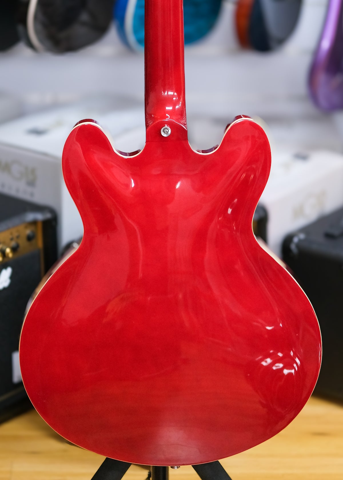 Artist Cherry58DLX Semi-Hollow Electric Guitar (Cherry Red) (Pre-Owned)