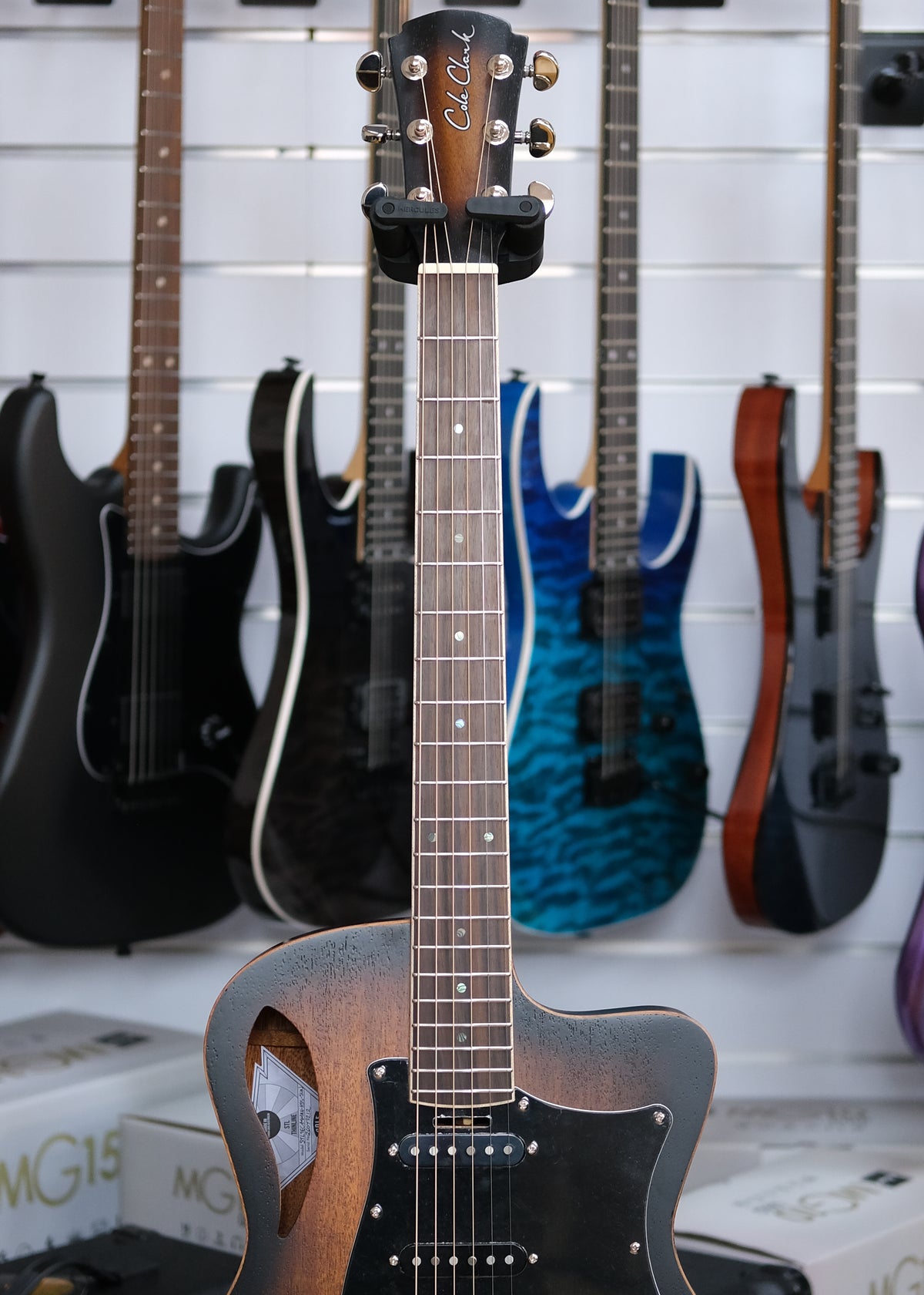 Cole Clark Studio True Hybrid Acoustic Electric Guitar with Deluxe Gig Bag (All Solid Mahogany)