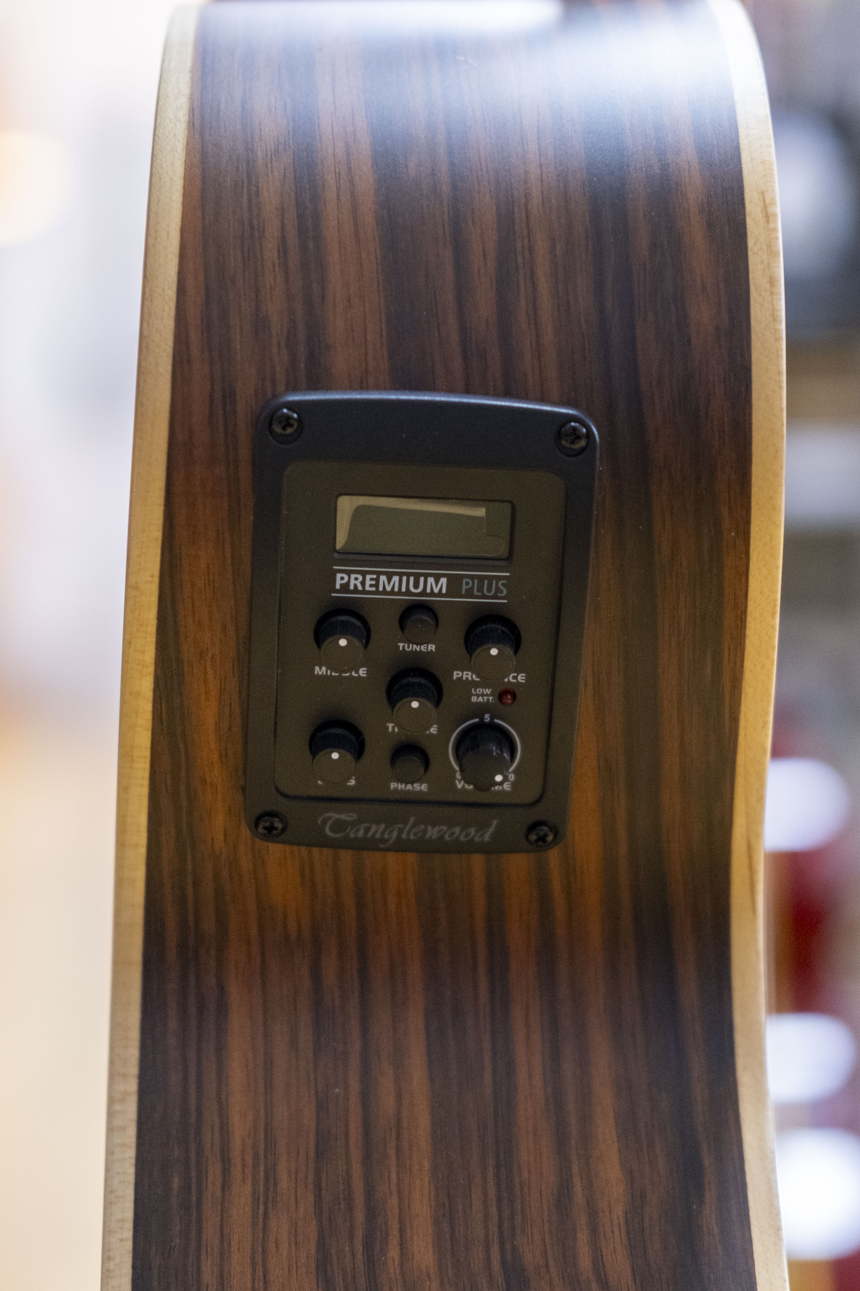 Tanglewood Discovery Exotic Superfolk Acoustic Electric Guitar (All Ebony)