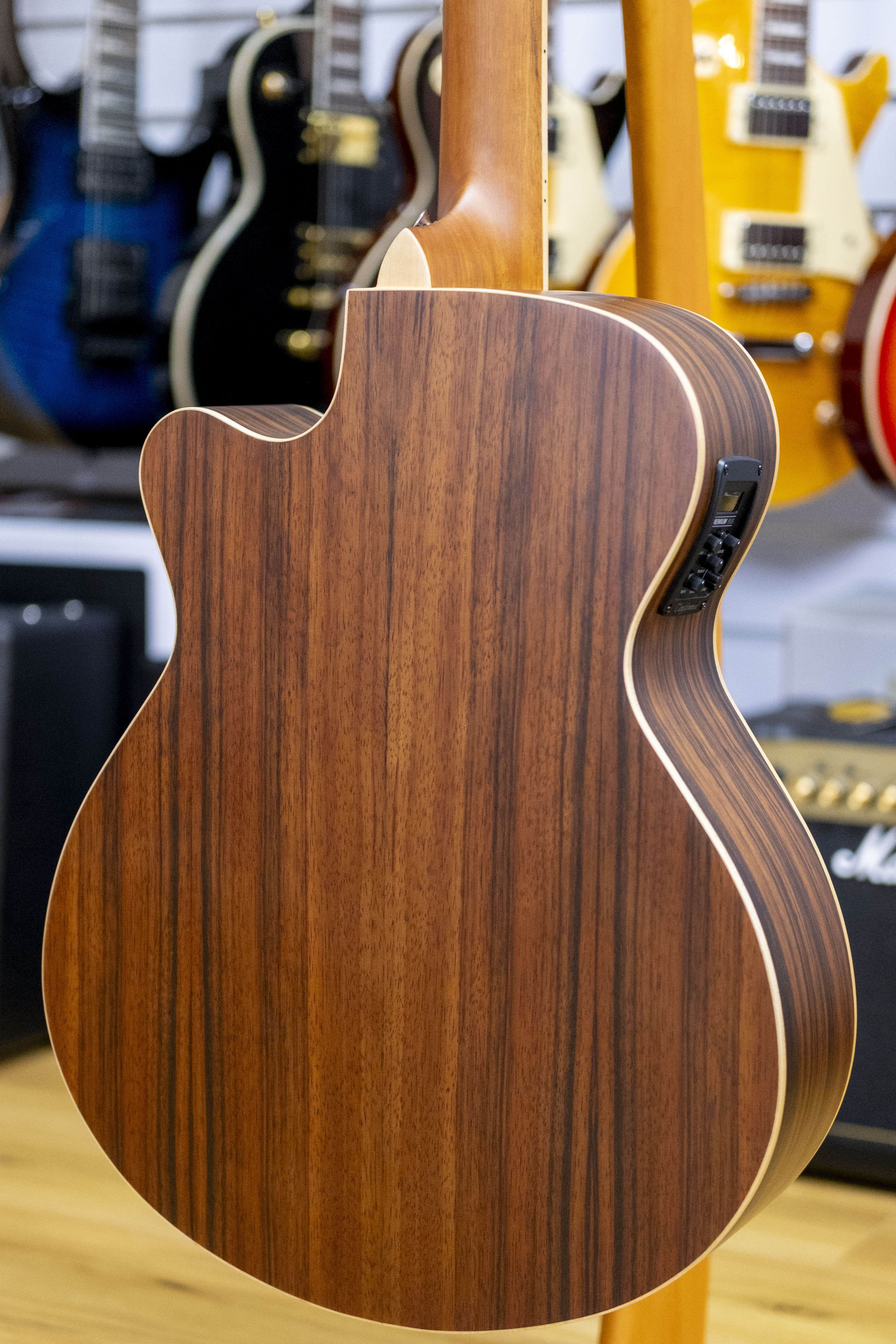 Tanglewood Discovery Exotic Superfolk Acoustic Electric Guitar (All Ebony)