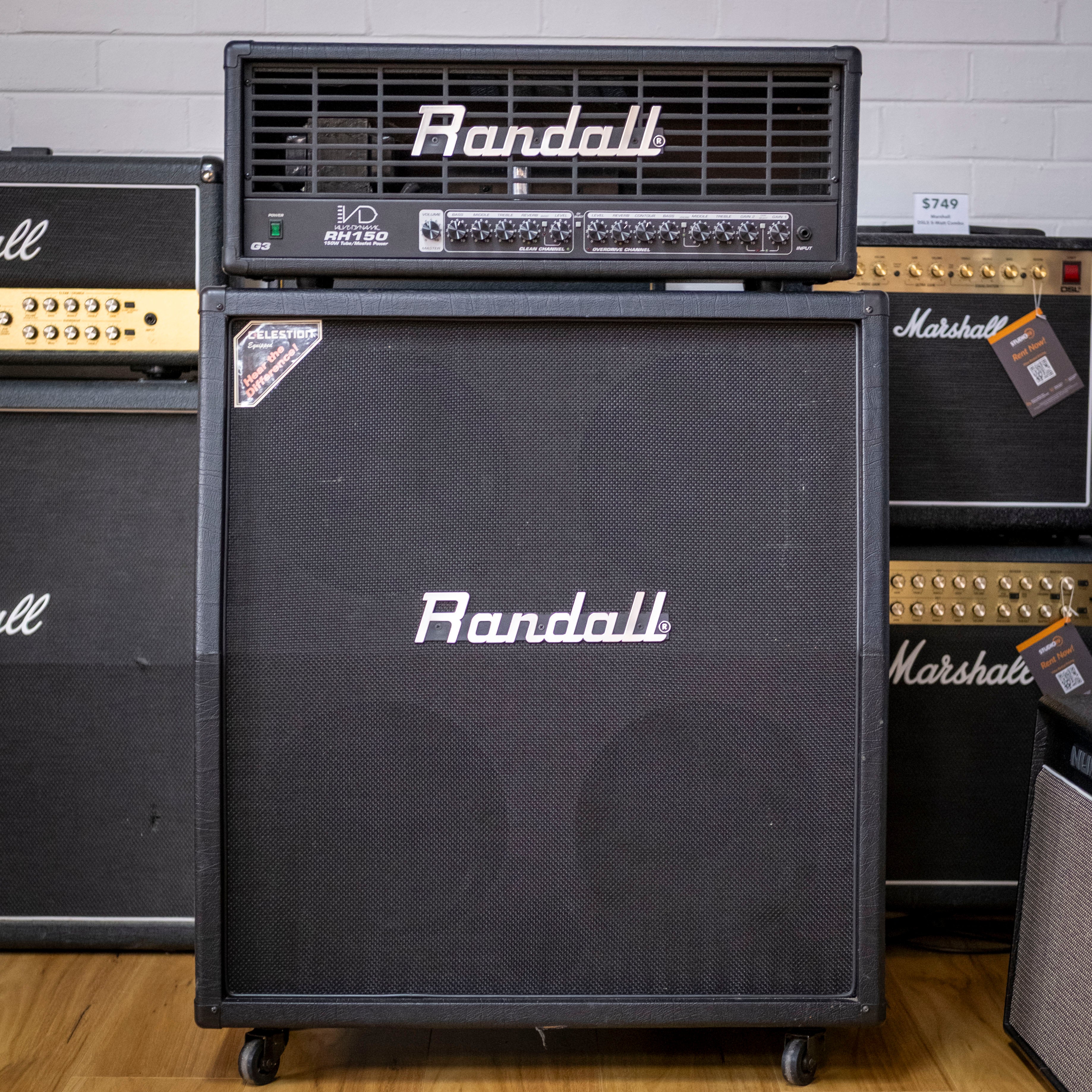 Randall G3 RH150 150-Watt Head with Randall 4x12" Speaker Cabinet (Pre-Owned)