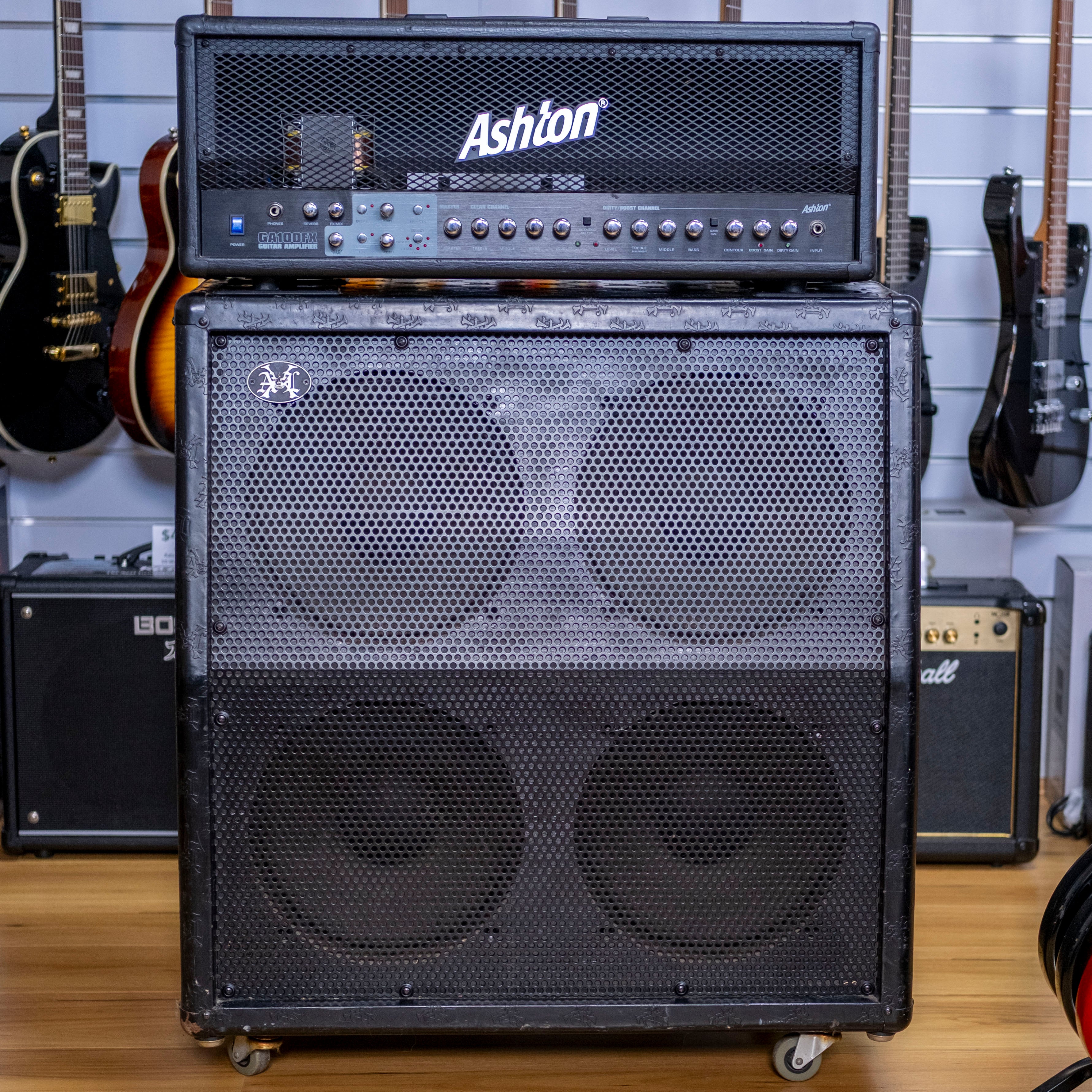Ashton GA100FX 100-Watt Head and AXL 412C 4x12 Speaker Cabinet (Pre-Owned)