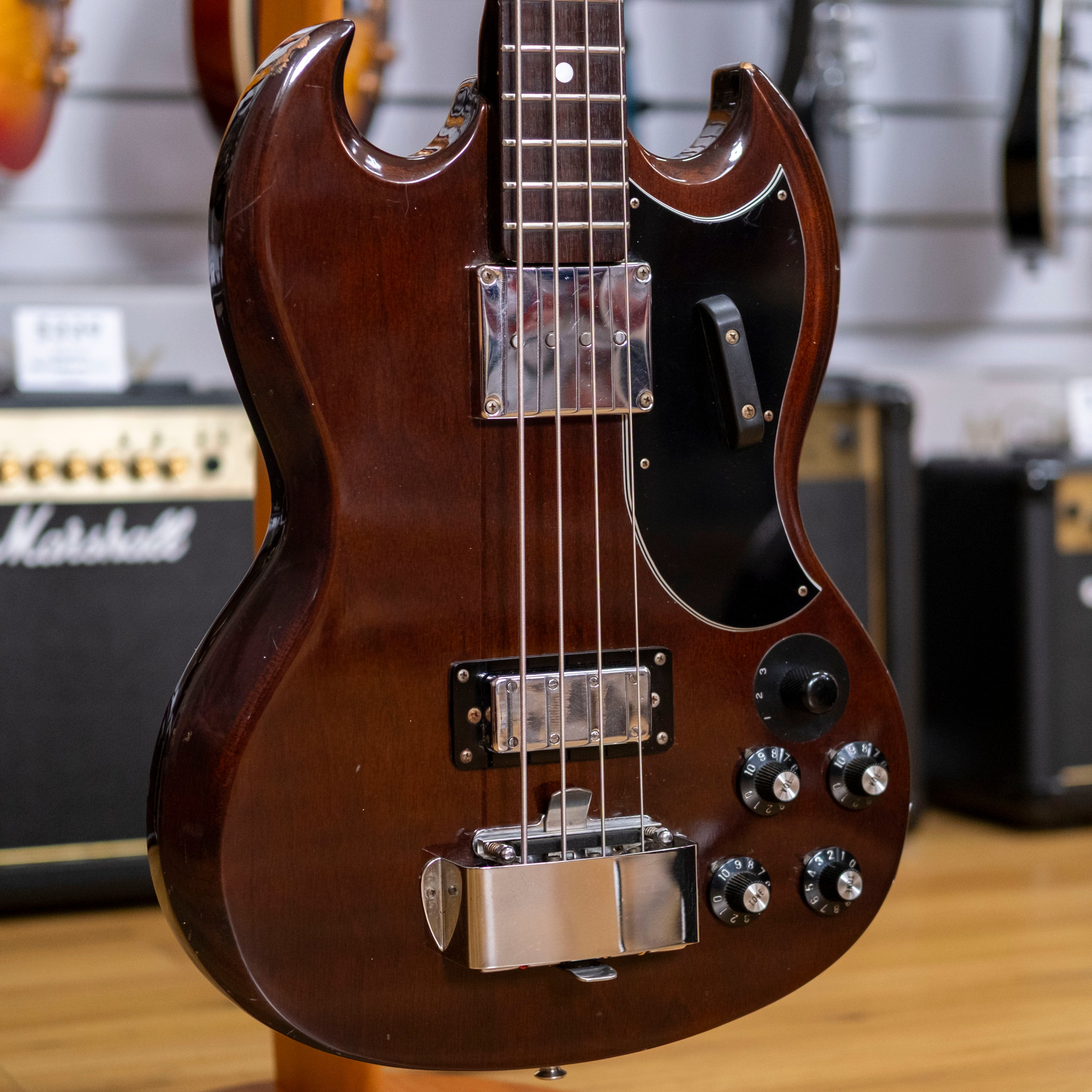 Ibanez 2354LB 'SG' Double Cutaway Long Scale Bass Guitar (Pre-Owned, 1975)