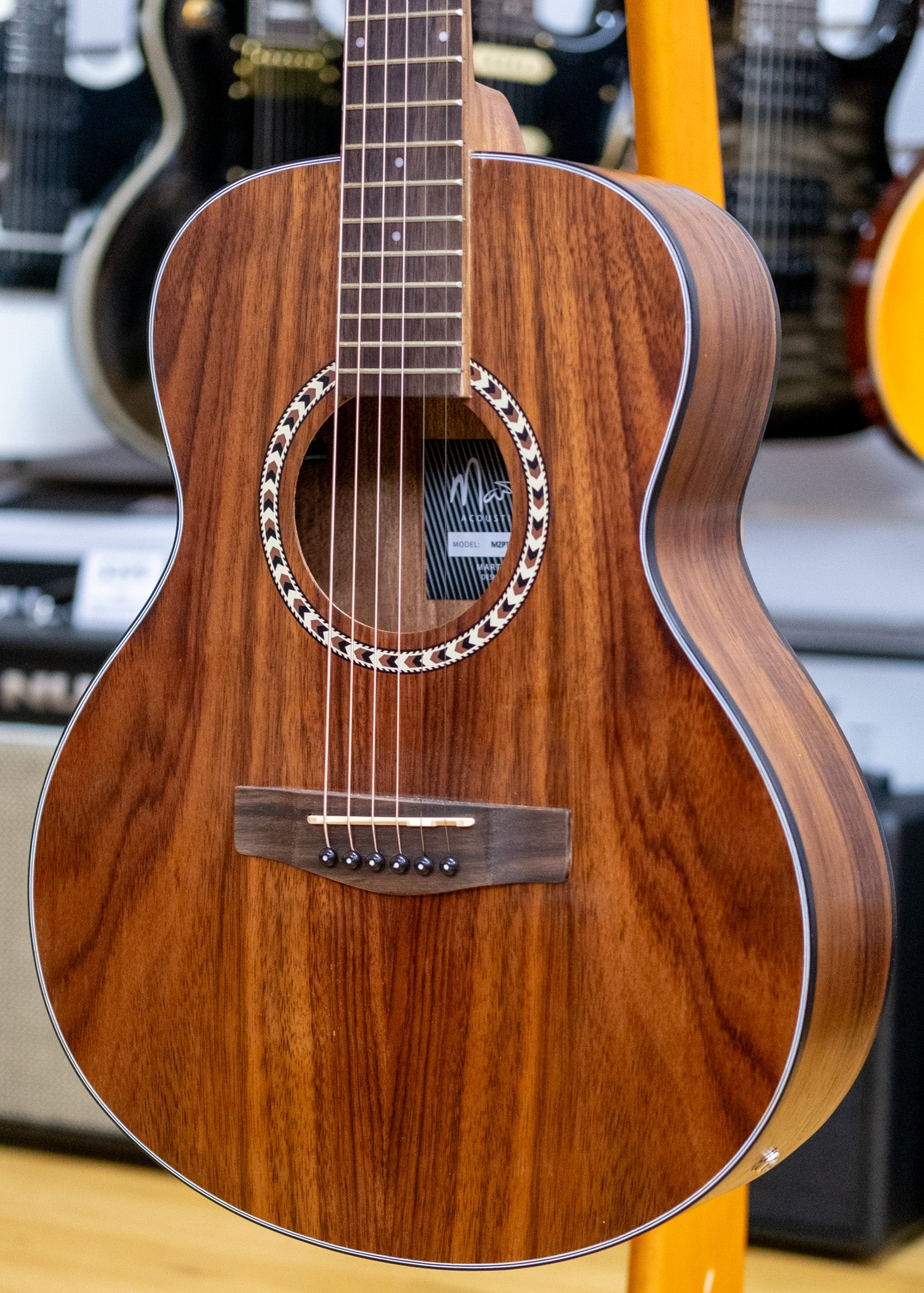 Martinez Mini Short Scale Acoustic Electric Guitar (Rosewood)