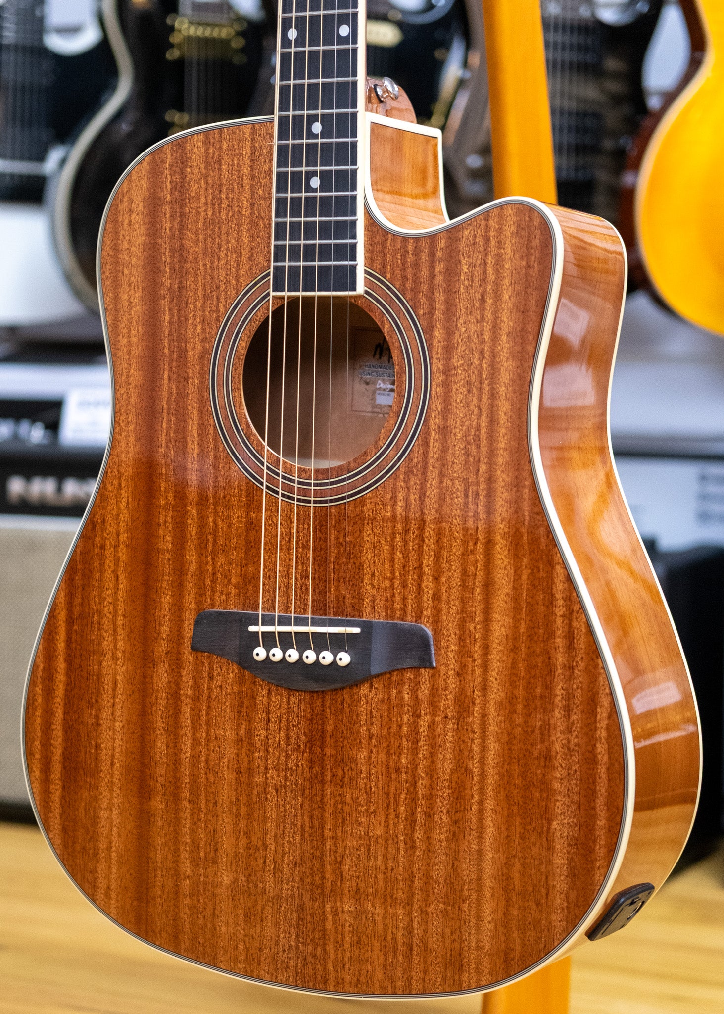 Martinez 41 Series Dreadnought Acoustic Electric Guitar (Mahogany)