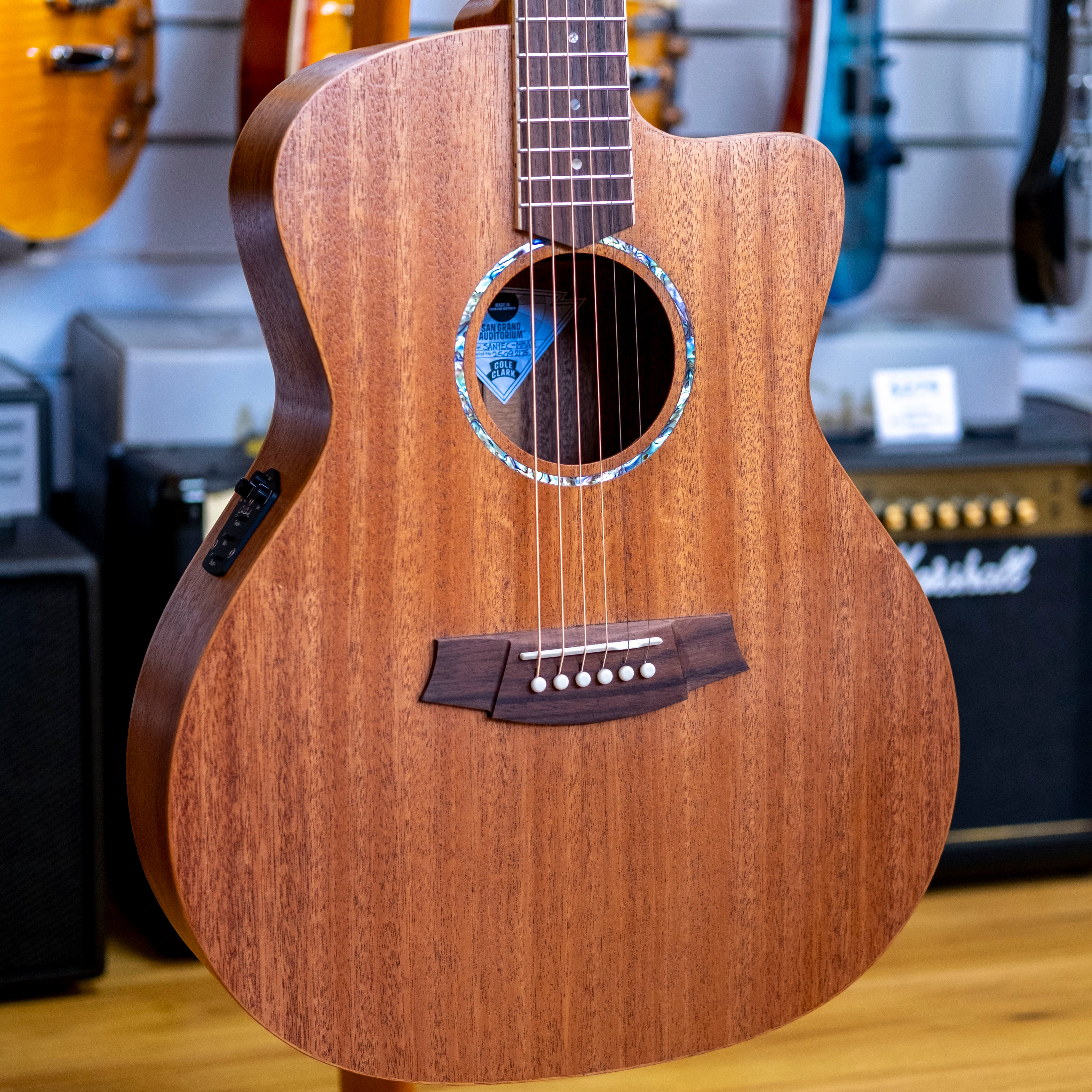 Cole Clark Studio Series Grand Auditorium Acoustic Electric Guitar (Mahogany)