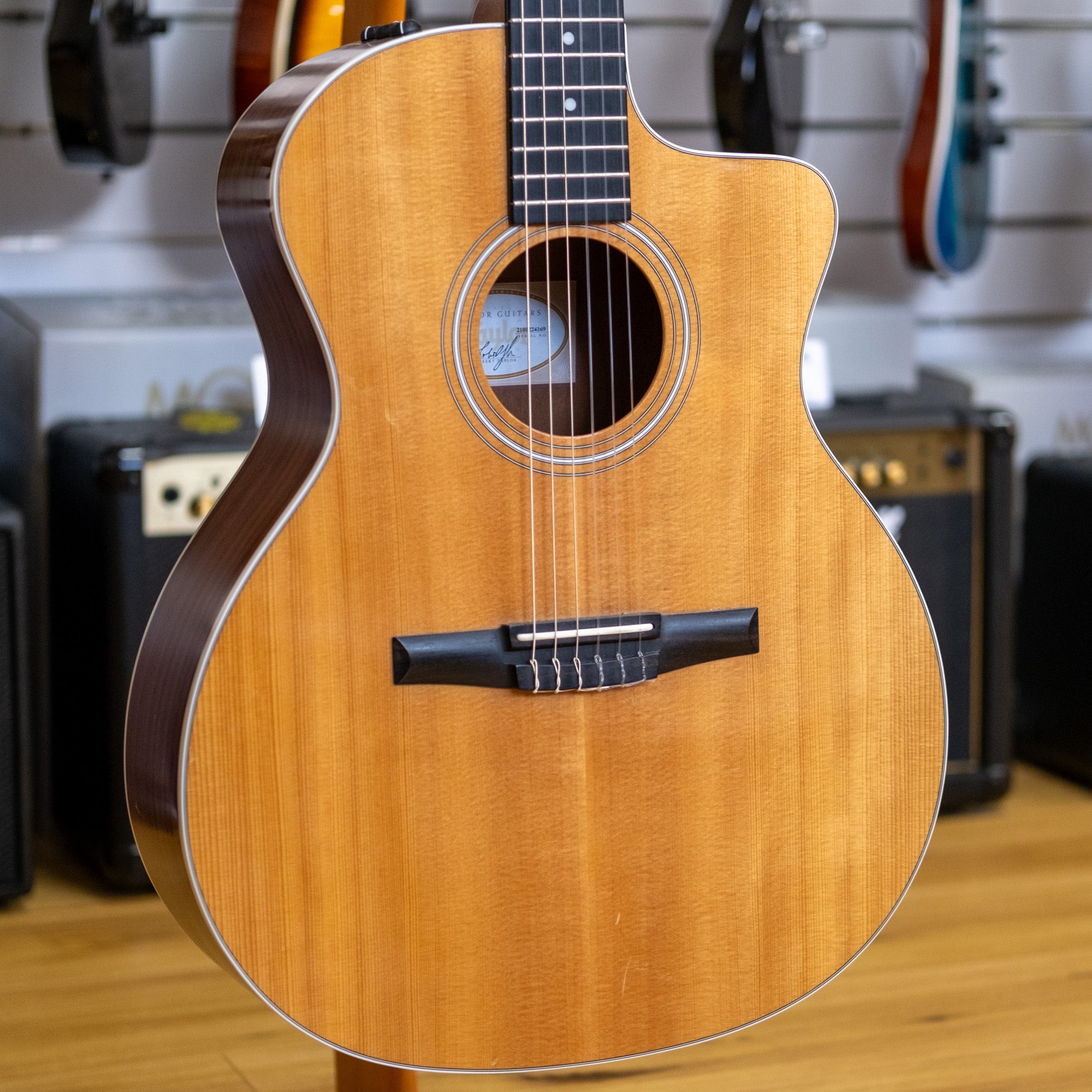 Taylor 200 Series 214ce-N Electric Classical Guitar (Pre-Owned, 2014 MIM)