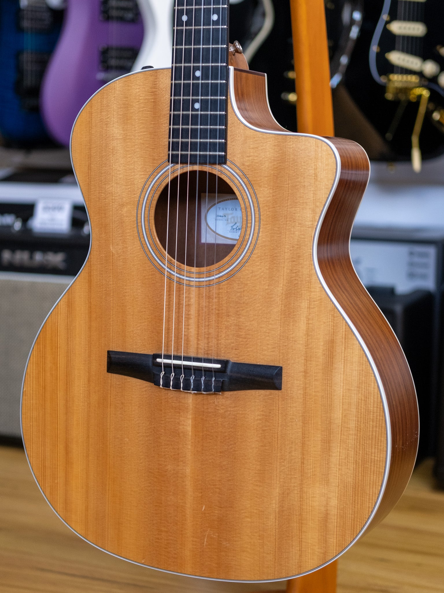 Taylor 200 Series 214ce-N Electric Classical Guitar (Pre-Owned, 2014 MIM)