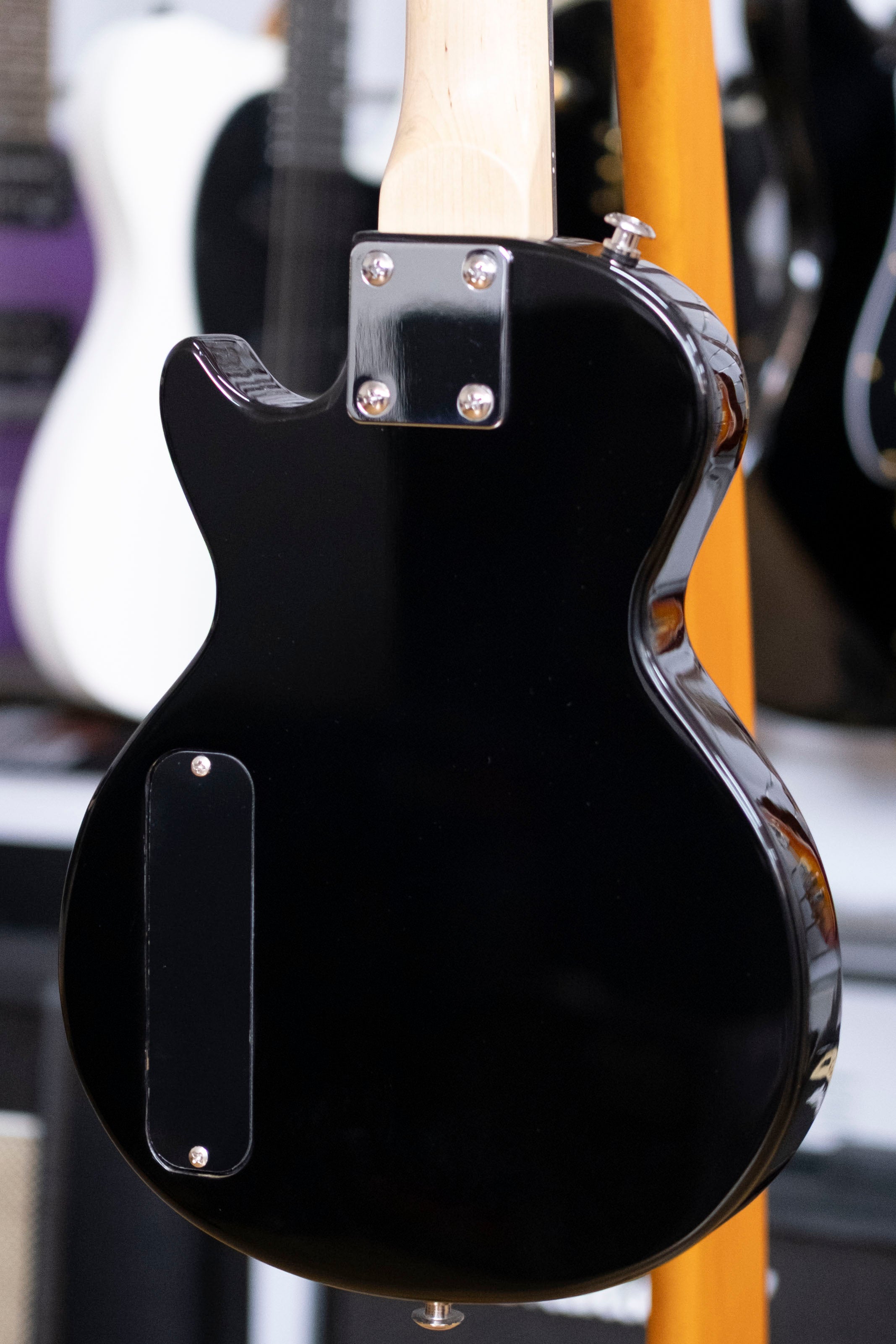 Vorson 'LP' Style Solid Body Electric Tenor Ukulele with Bag (Black)