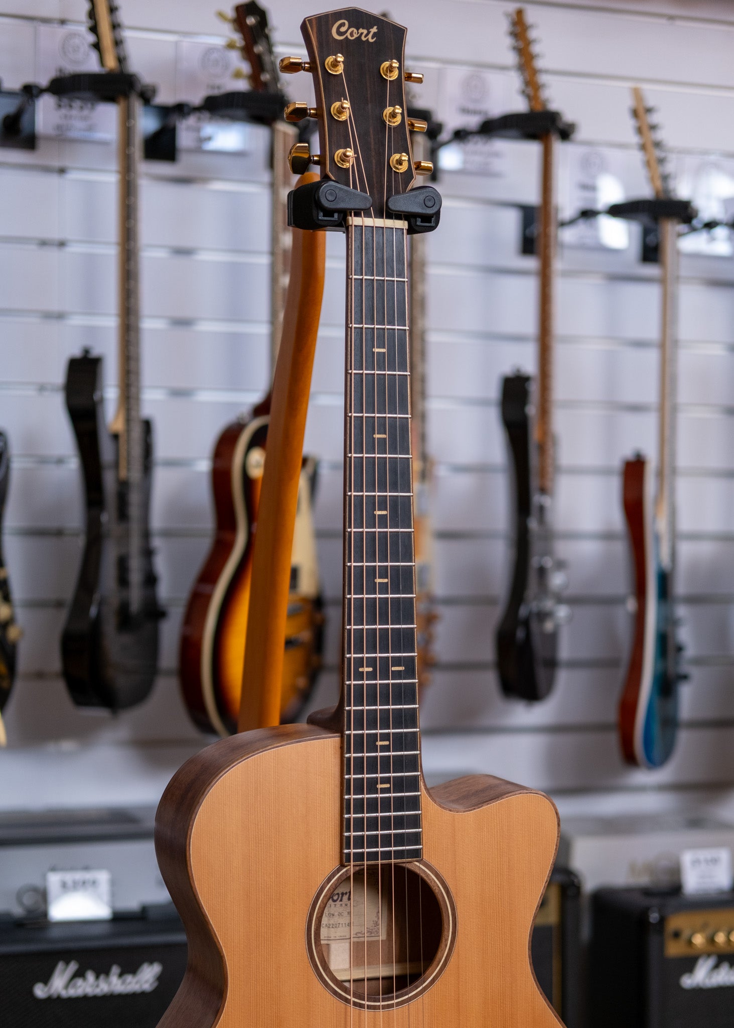 Cort Flow-OC All-Solid OM Acoustic Electric Guitar (Pre-Owned, 2022)