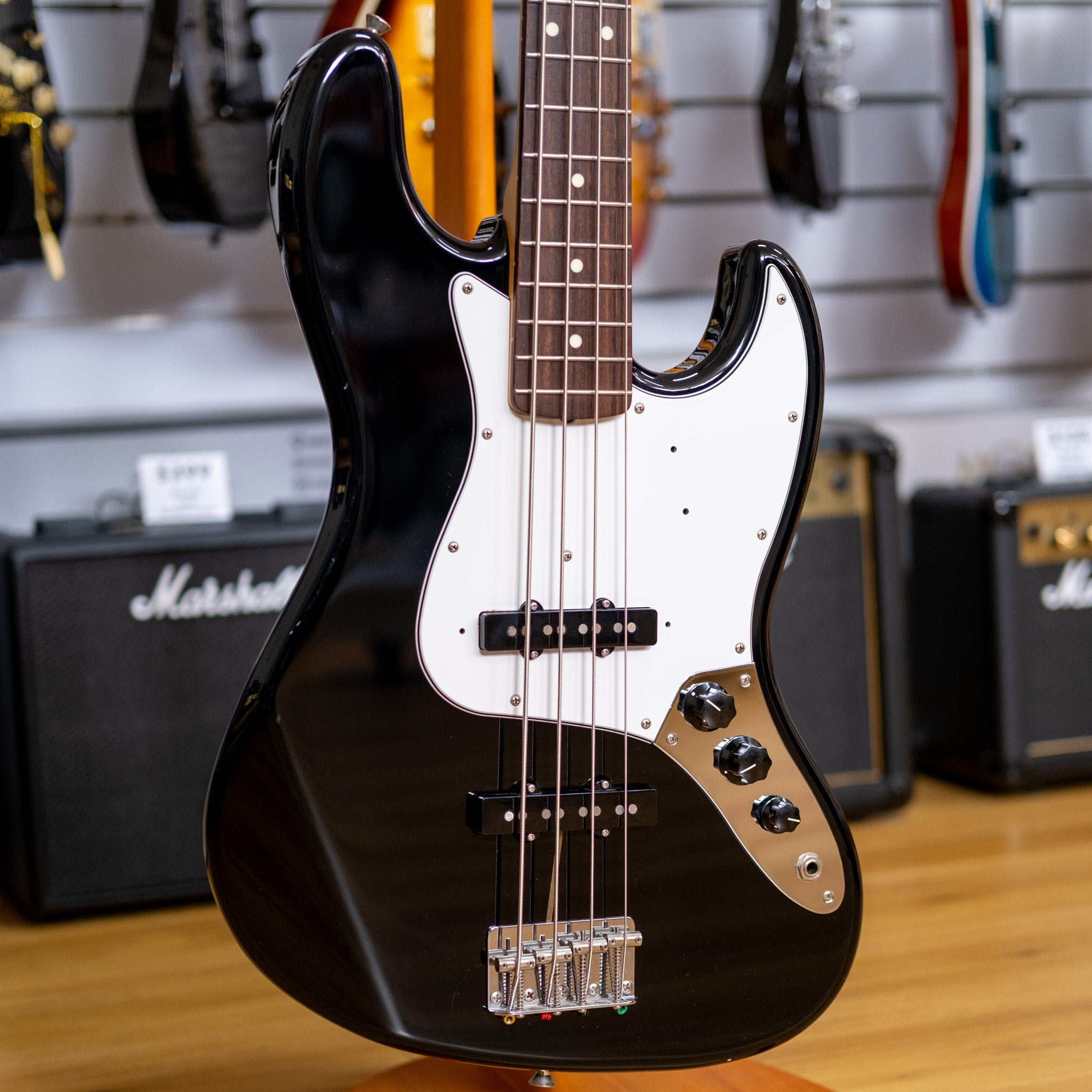 Fender Hybrid '60s Jazz Bass Guitar (Black) (Pre-Owned, 2019 MIJ)