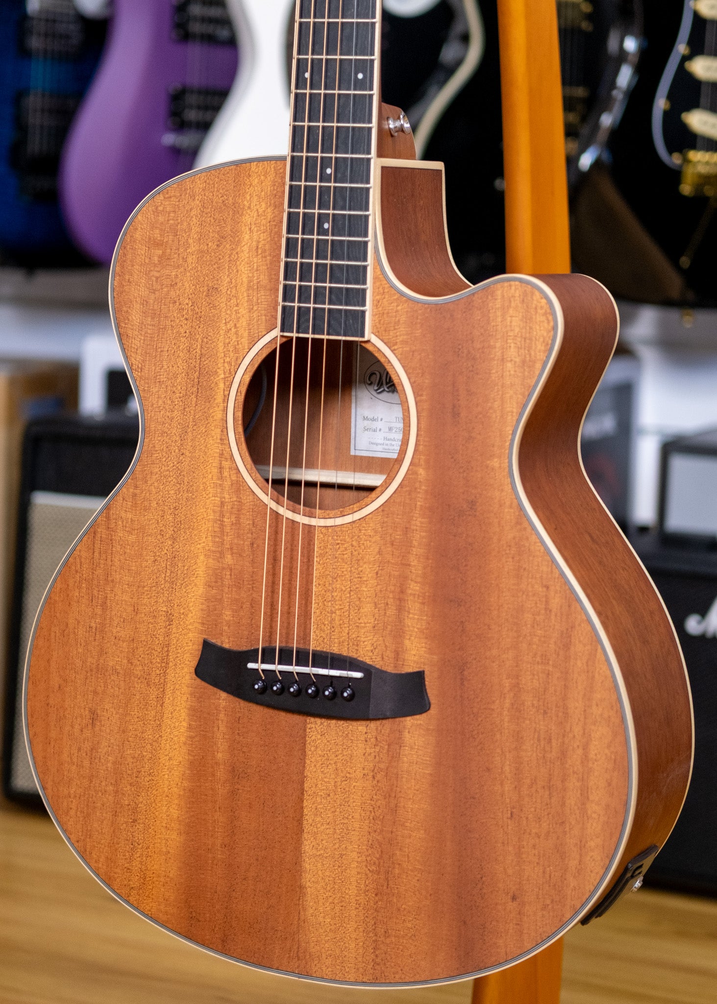 Tanglewood Union Series Super Folk Acoustic Electric Guitar with Case