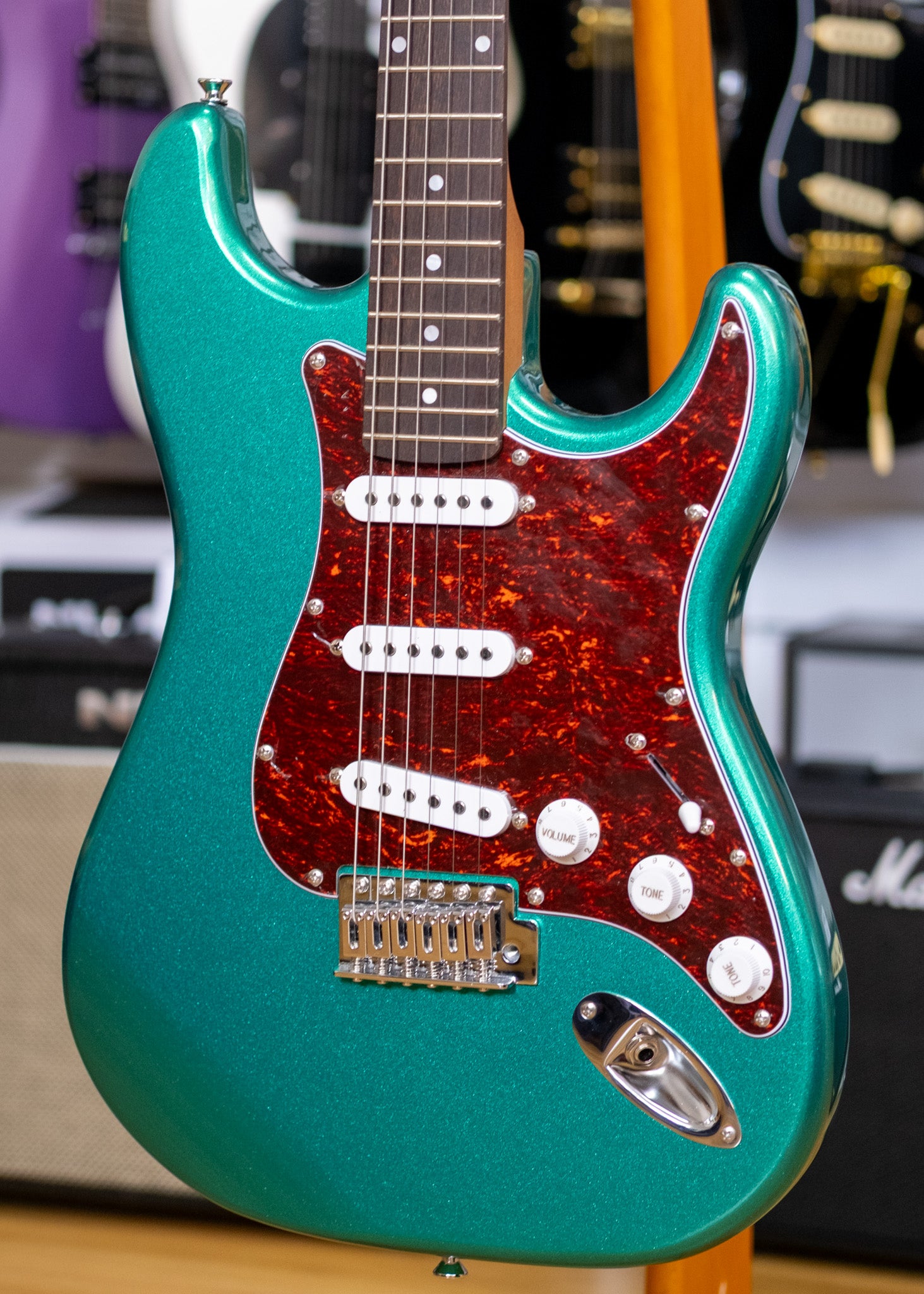 Northstar by Tanglewood S-Style Electric Guitar Pack with Amp (Emerald Green)