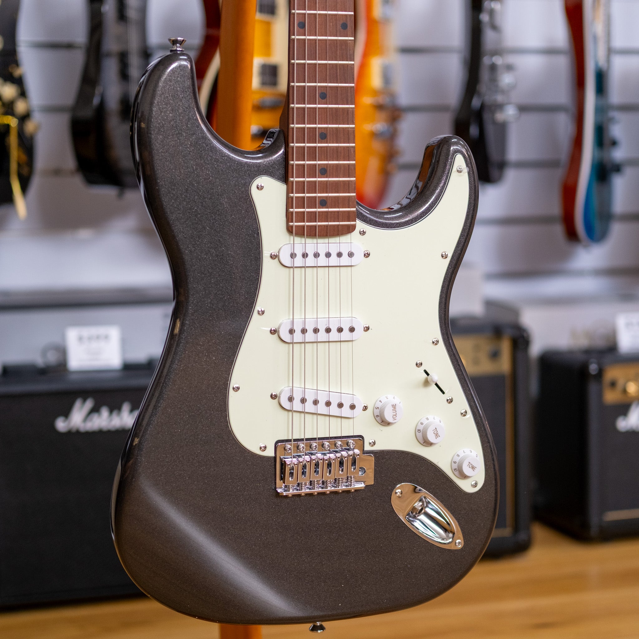 Northstar by Tanglewood S-Style Electric Guitar Pack with Amp (Charcoal Frost)