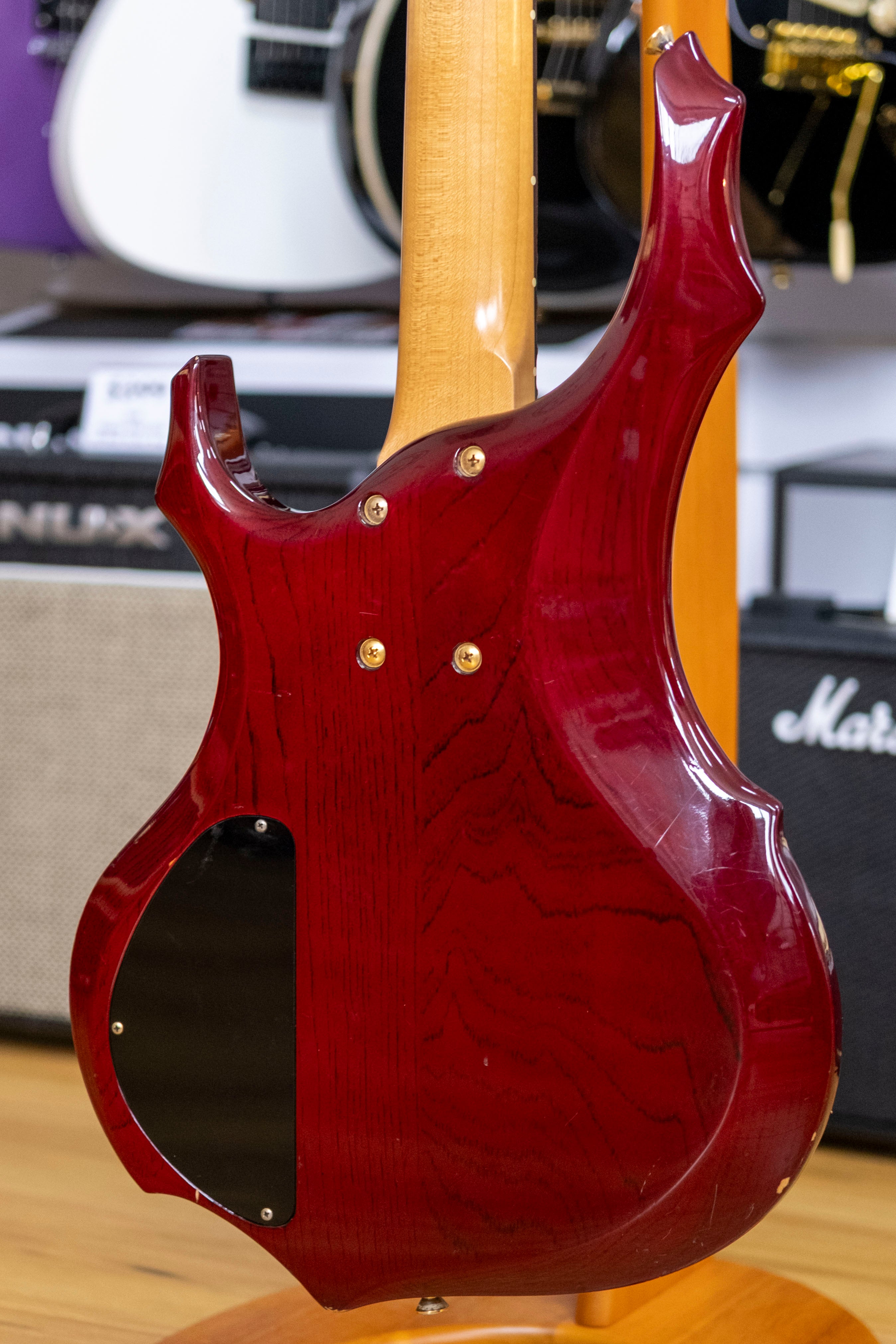 Edwards EFR-95B Bass Guitar (Transparent Red) (Pre-Owned)