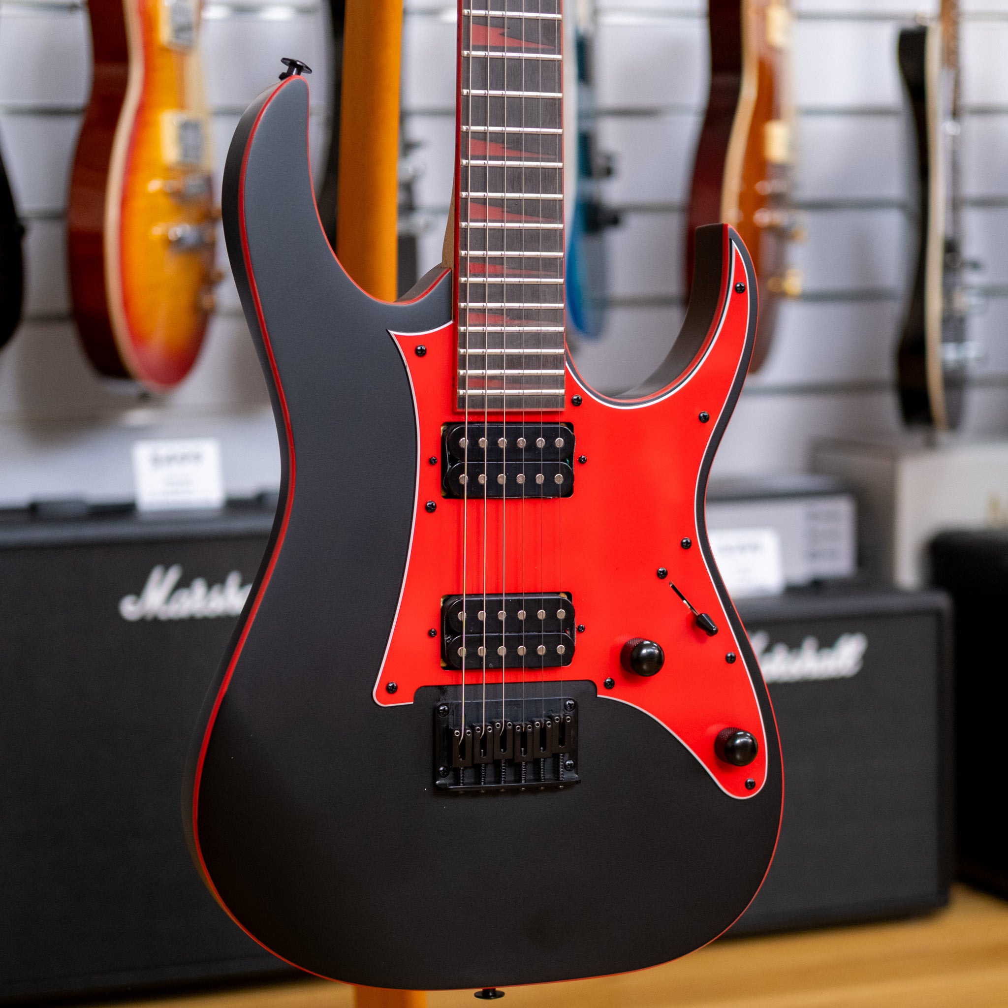 Ibanez Gio RG131DX Electric Guitar (Black Flat)