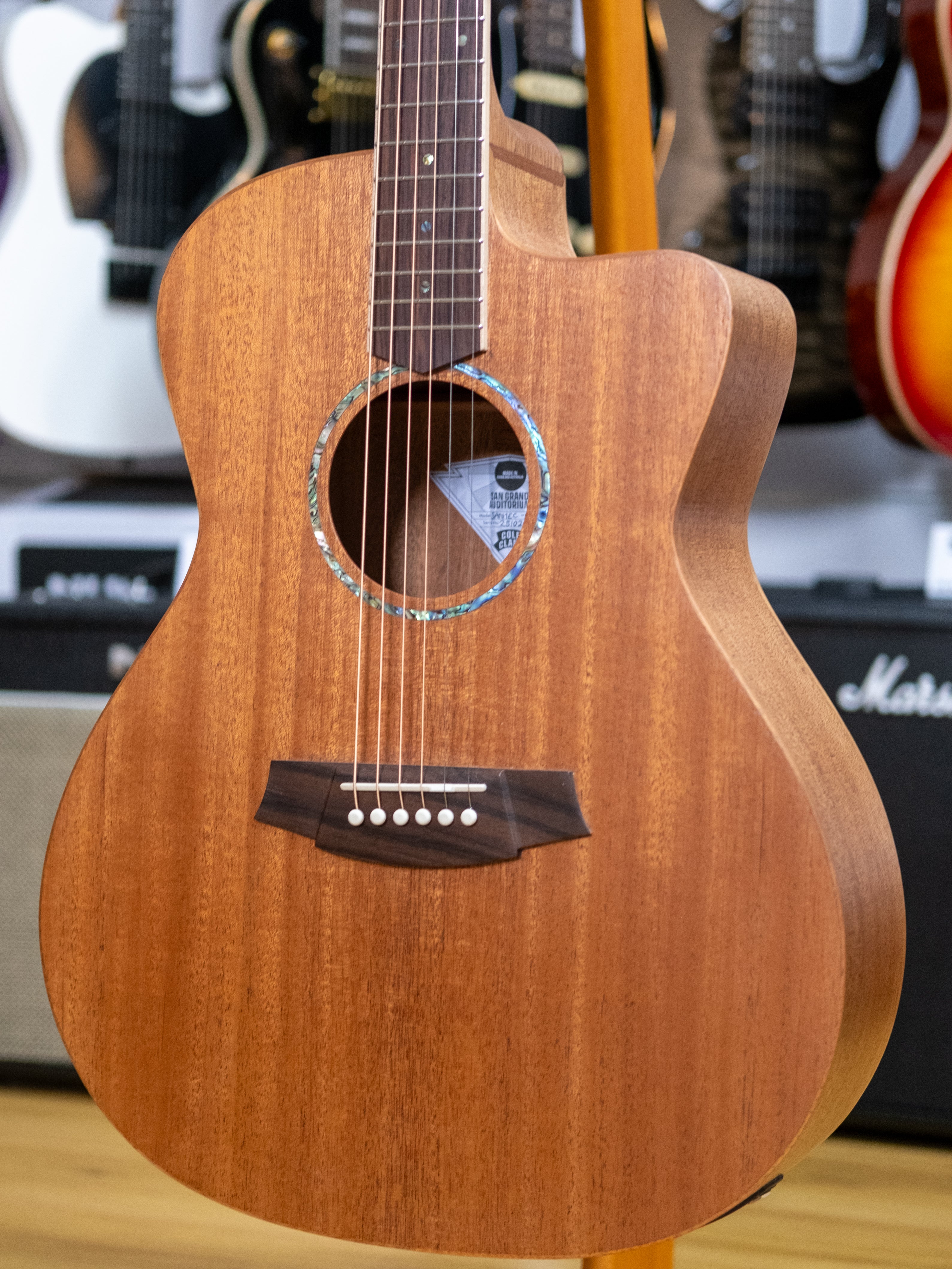 Cole Clark Studio Series Grand Auditorium Acoustic Electric Guitar (Mahogany)