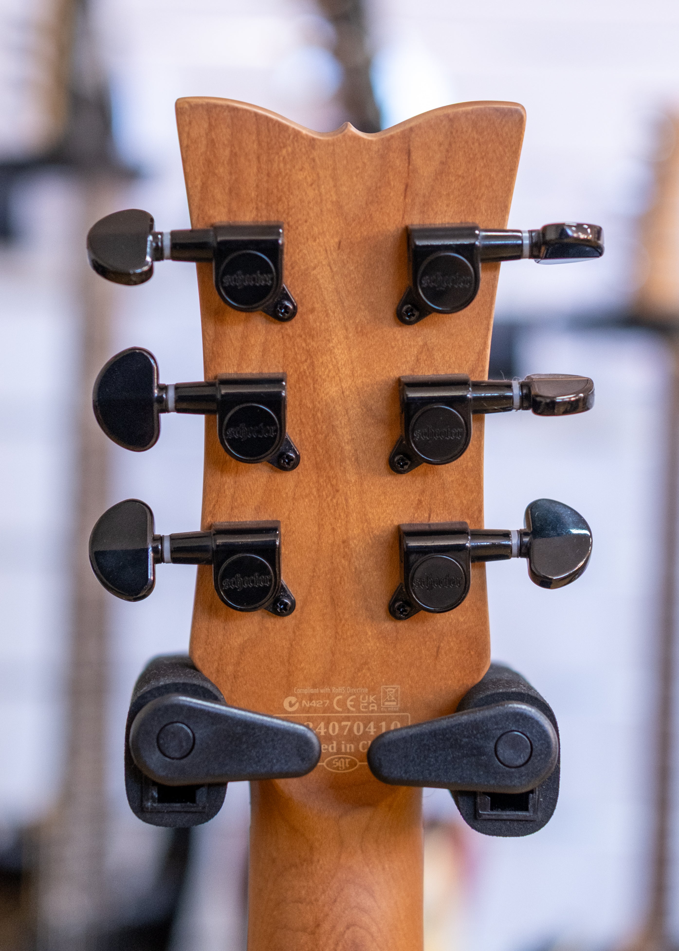 Schecter Solo-II Standard Electric Guitar (Ocean Blue Burst Burl)