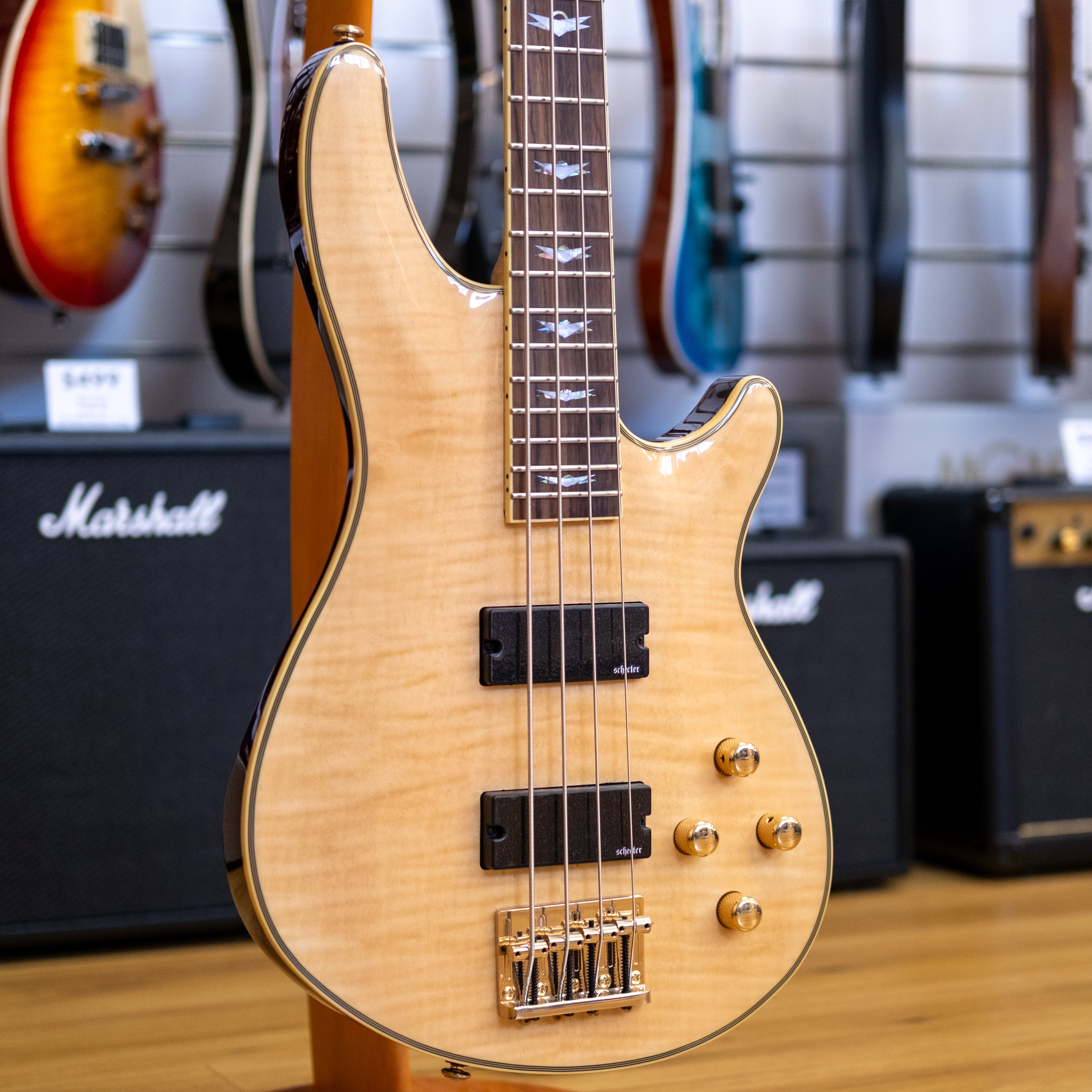 Schecter Omen Extreme 4-String Bass Guitar (Natural)