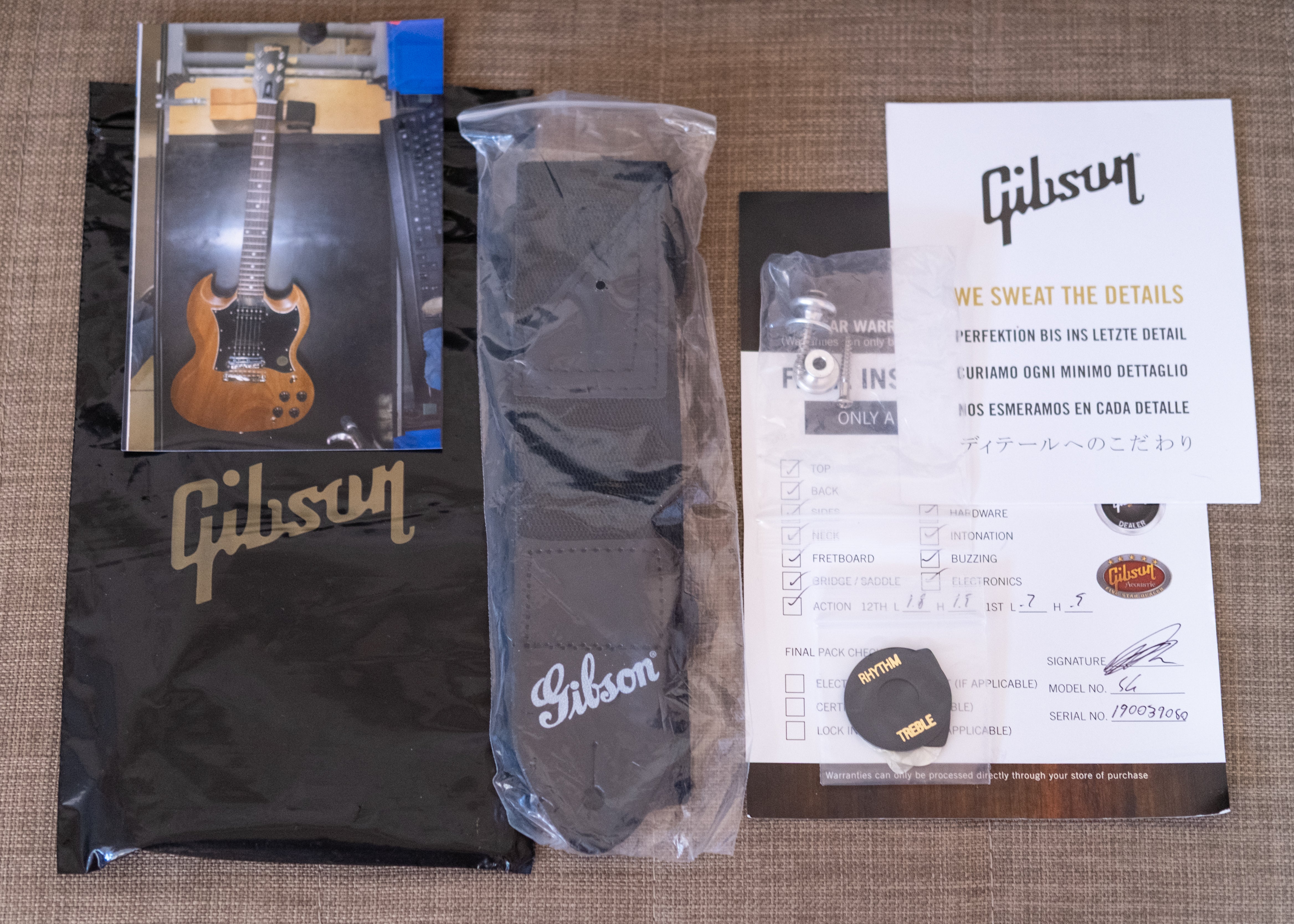Gibson SG Tribute Electric Guitar (Natural Walnut) (Pre-Owned, 2019)