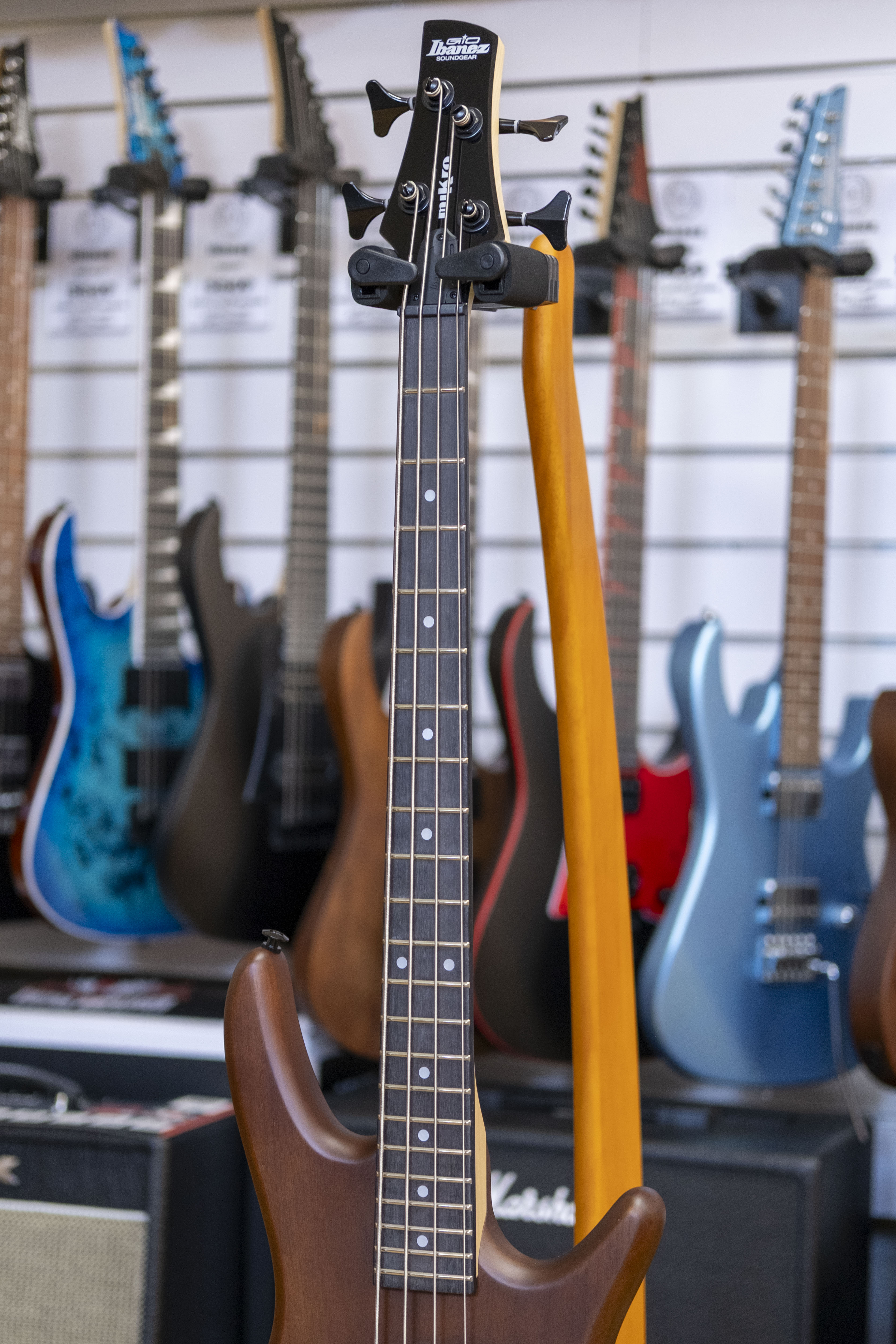 Ibanez Gio SRM20B Mikro Bass Guitar (Walnut Flat)