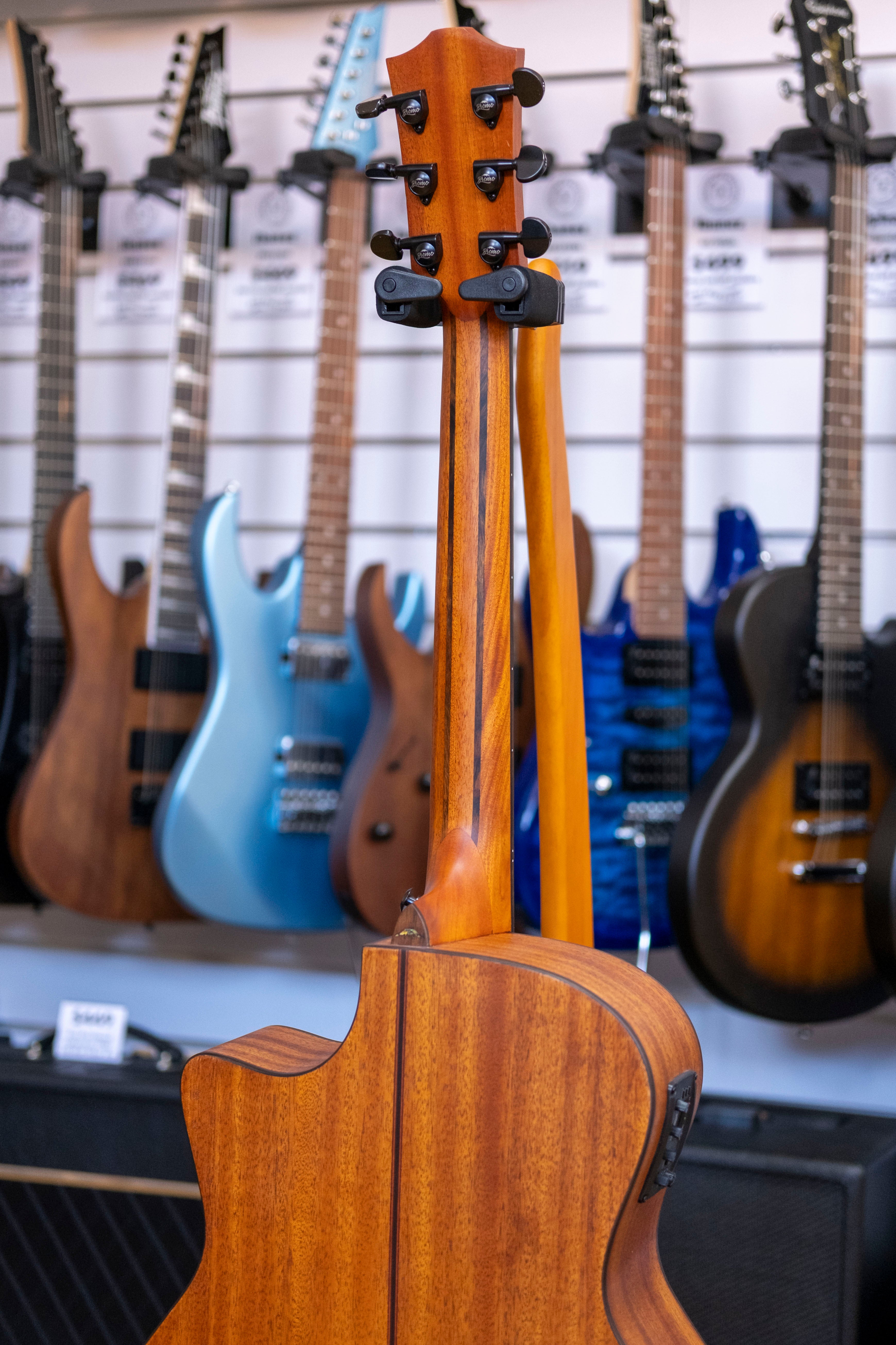 Bromo BAT2MCE Tahoma Series Grand Auditorium Acoustic Electric Guitar (Solid Mahogany Top)